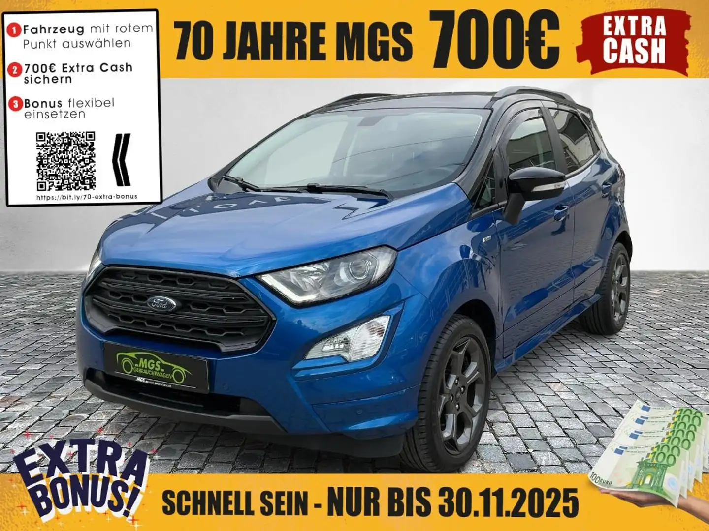 Ford EcoSport ST-Line 1.0 EcoBoost  S&S #PDC #KAMERA Blau - 1