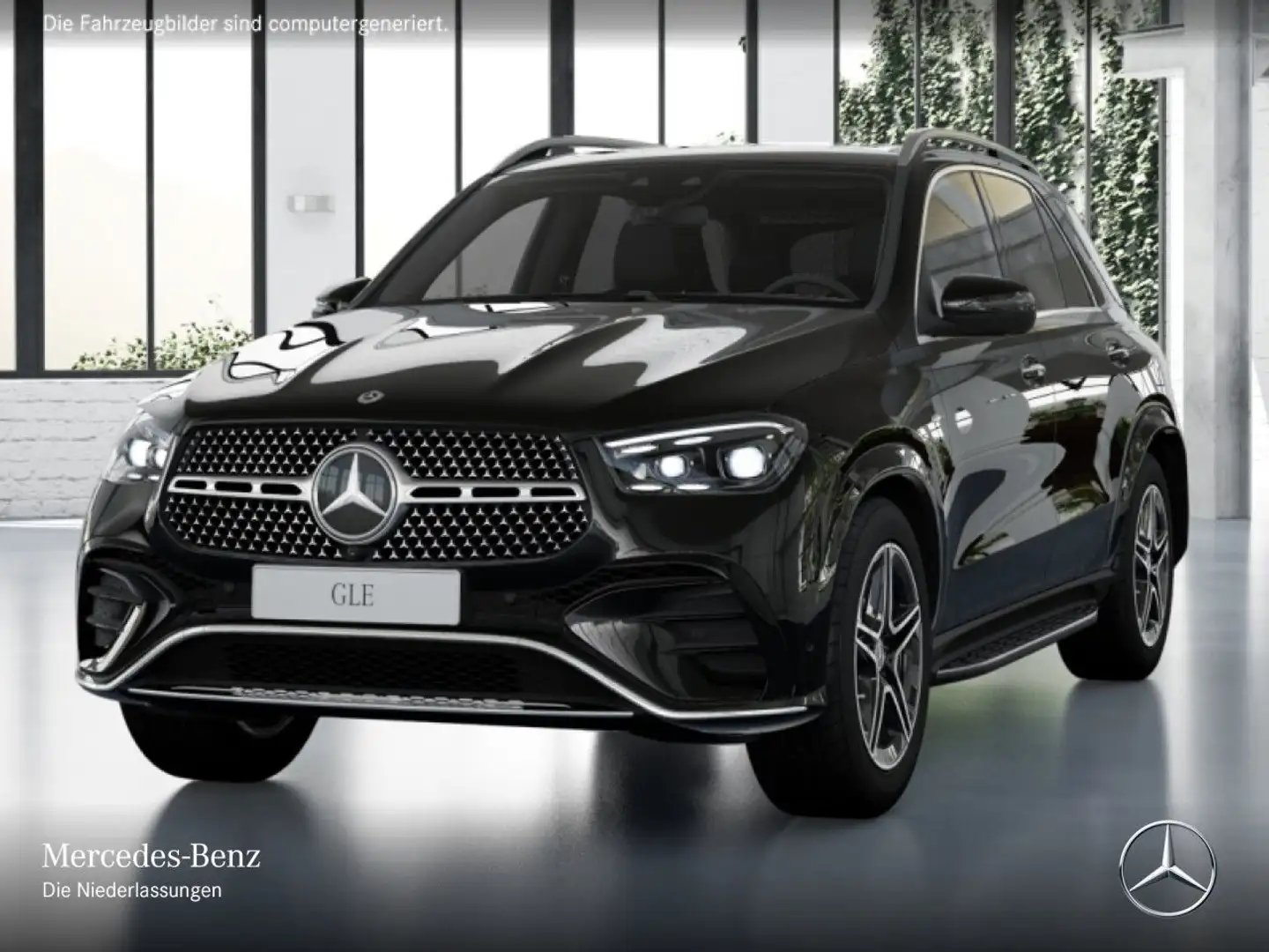 Mercedes-Benz GLE 350 de 4M AMG+PANO+360+AHK+MULTIBEAM+20"+SPUR Zwart - 2