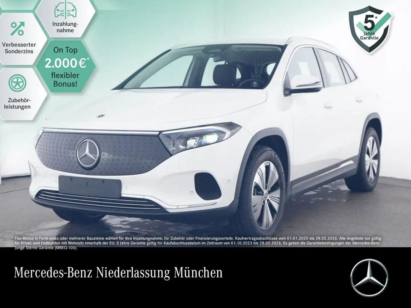 Mercedes-Benz EQA 350 4M PROG+ADVANCED+AHK+KAMERA+SPUR Weiß - 1