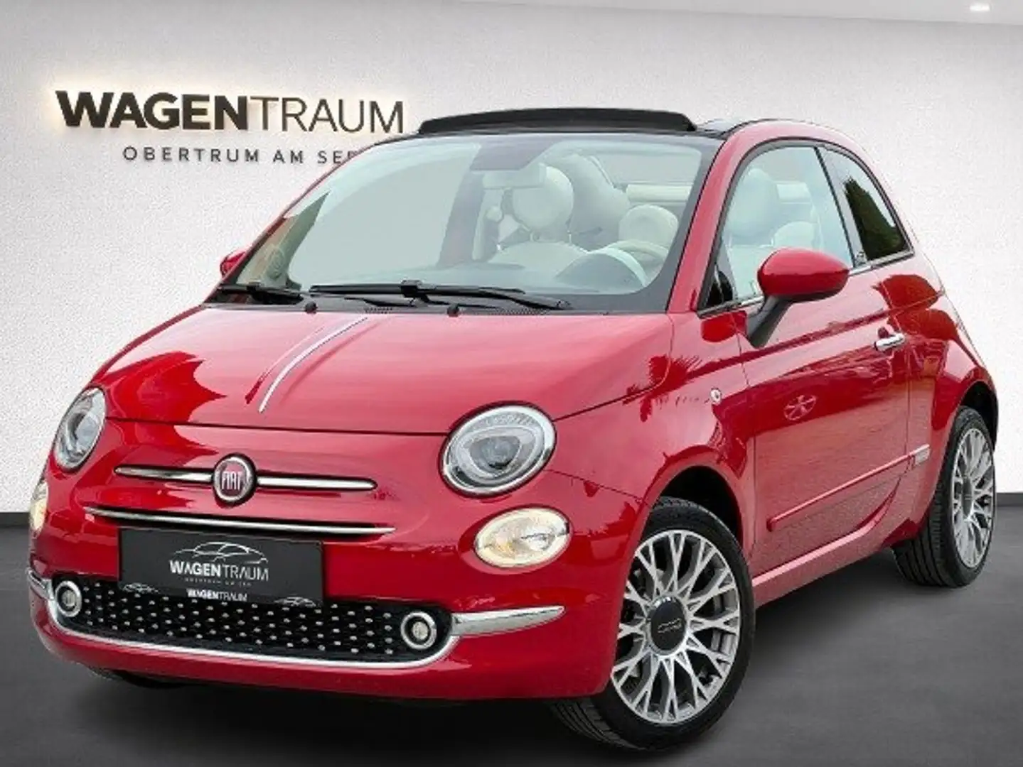 Fiat 500C Cabrio | Klimaautomatik | PDC | Bluetooth | Zahnr Rot - 1