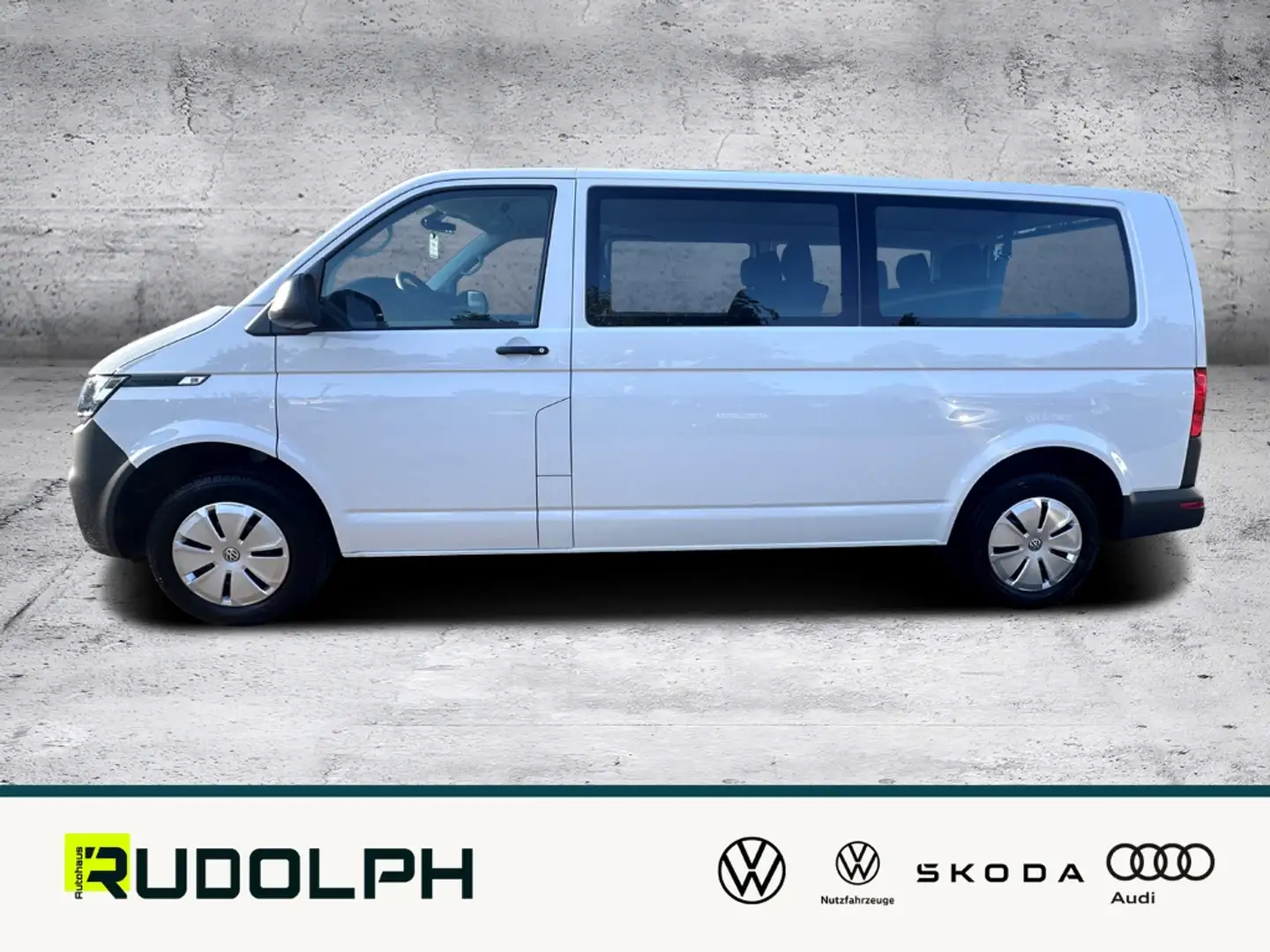 Volkswagen T6.1 Kombi LR 9-Sitzer 2.0 TDI 6-Gang Navi Klima Rückfahrkam. Weiß - 2