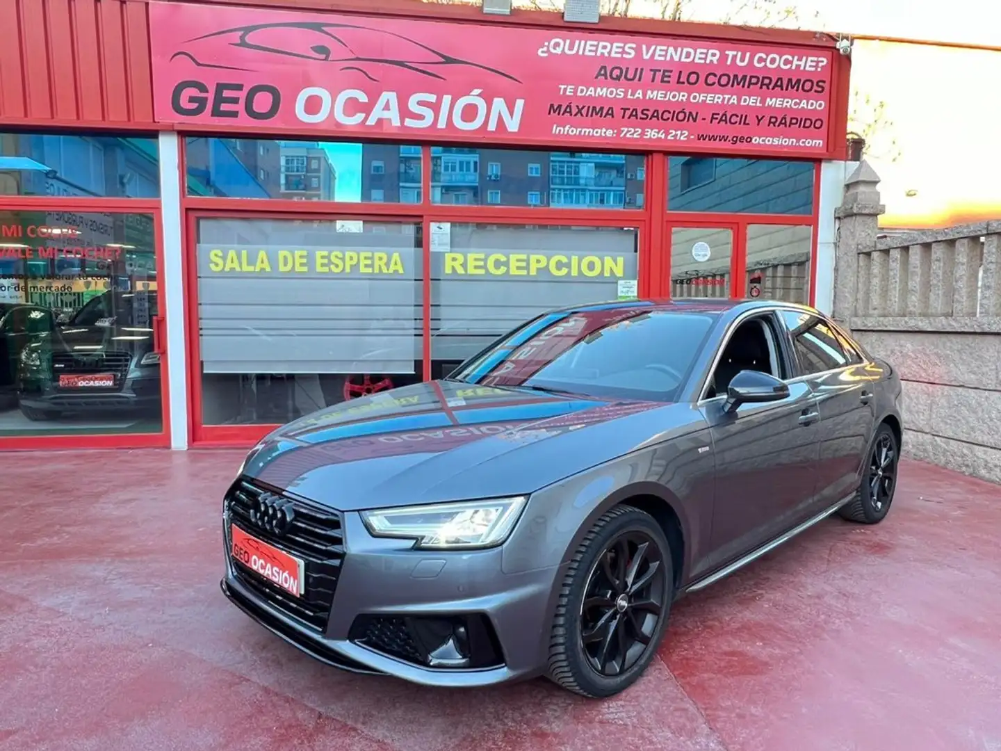 Audi A4 2.0TDI S line edition S tronic 110kW Gris - 1
