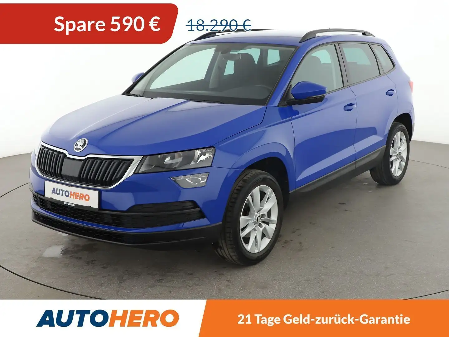 Skoda Karoq 1.5 TSI ACT Ambition *PDC*SHZ*TEMPO*KLIMA* Blauw - 1