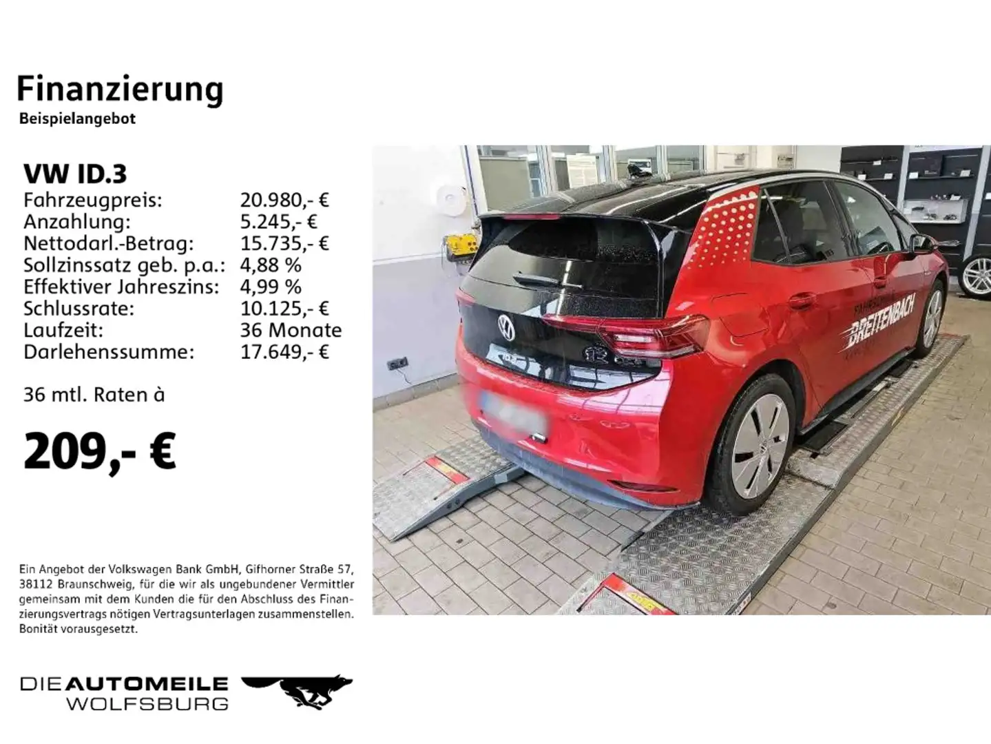 Volkswagen ID.3 Pro Performance Matrix/ACC Red - 2