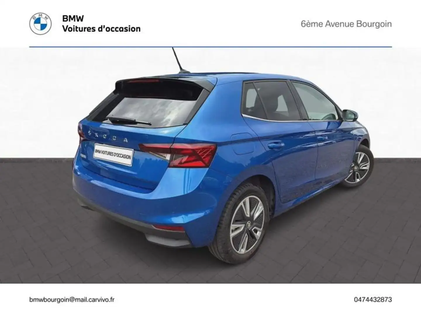 Skoda Fabia 1.0 TSI 110ch Style DSG7 Bleu - 2