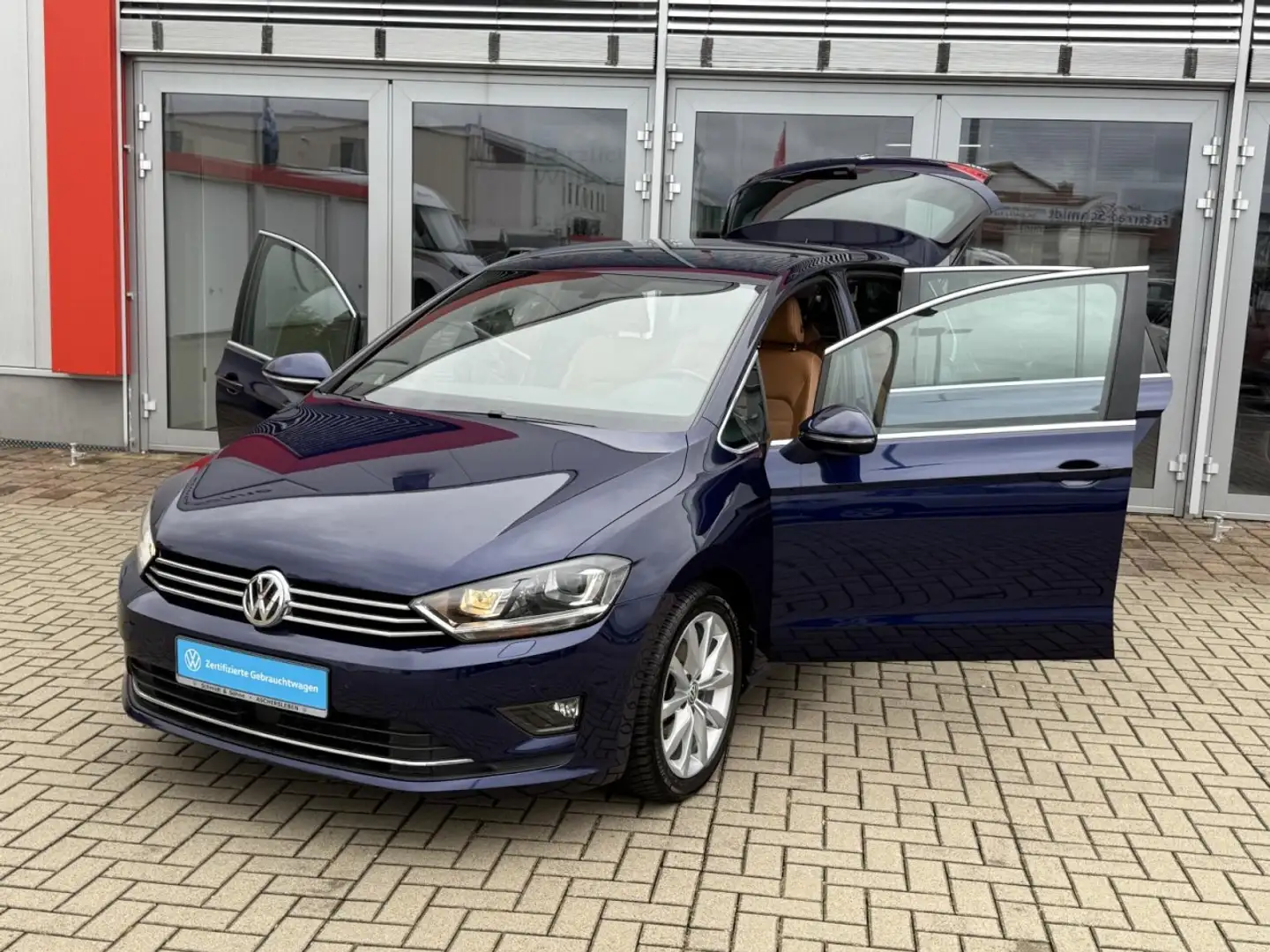 Volkswagen Golf VII Sportsvan Highline 1.4 TSI XEN,TOTW,ACC Klima Blau - 2