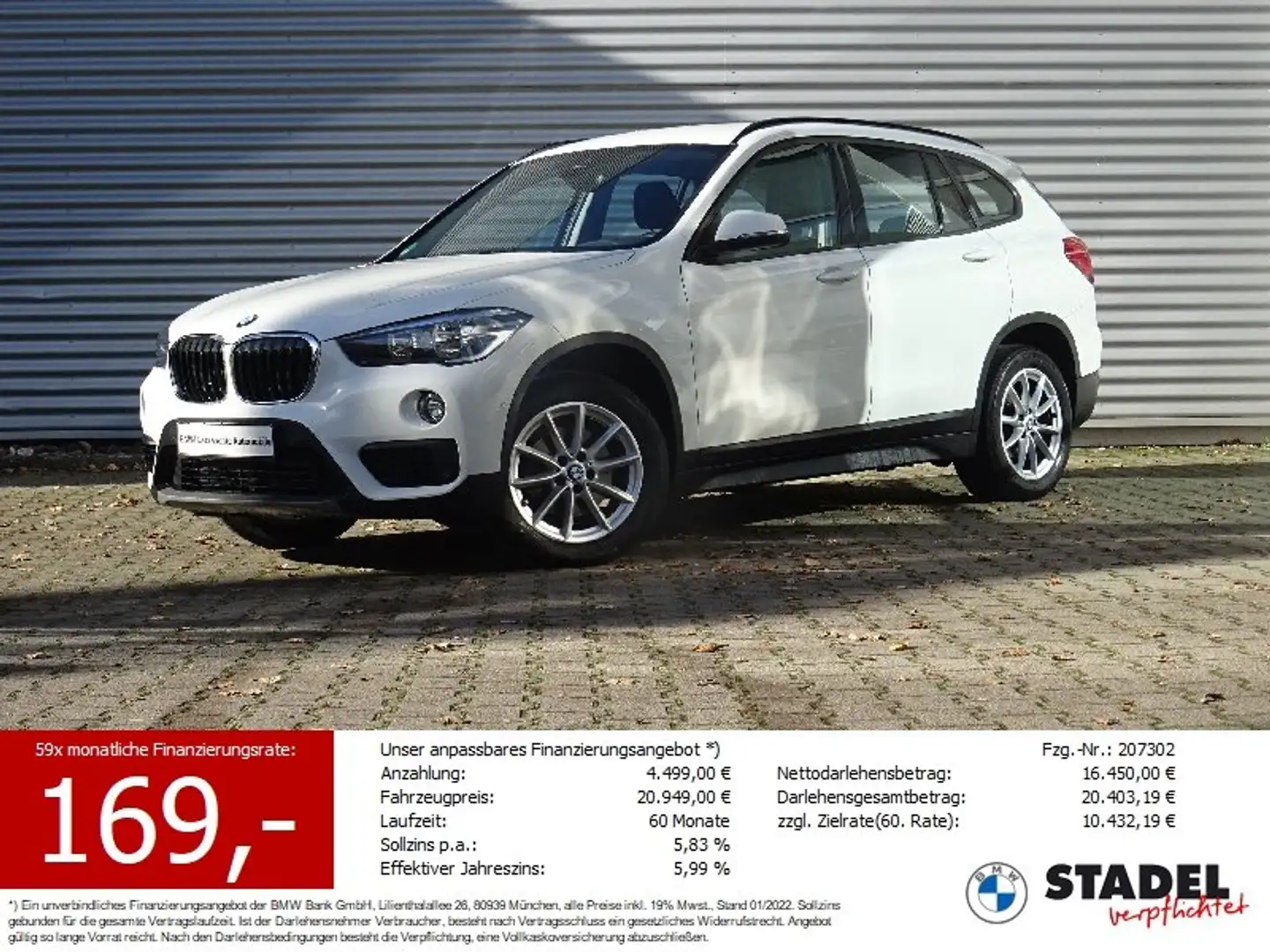 BMW X1 xDrive18d Advantage Navi Parkassist AHK LM SH Blanc - 1