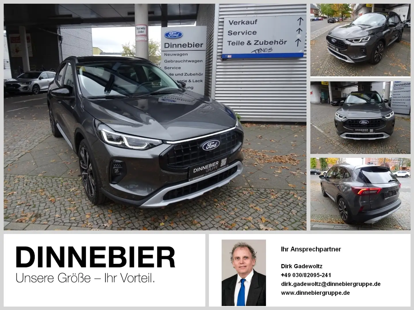 Ford Kuga ACTIVE X+DAB+ACC+AHK+PSD+LED 360-CAM ACC LM Grigio - 1