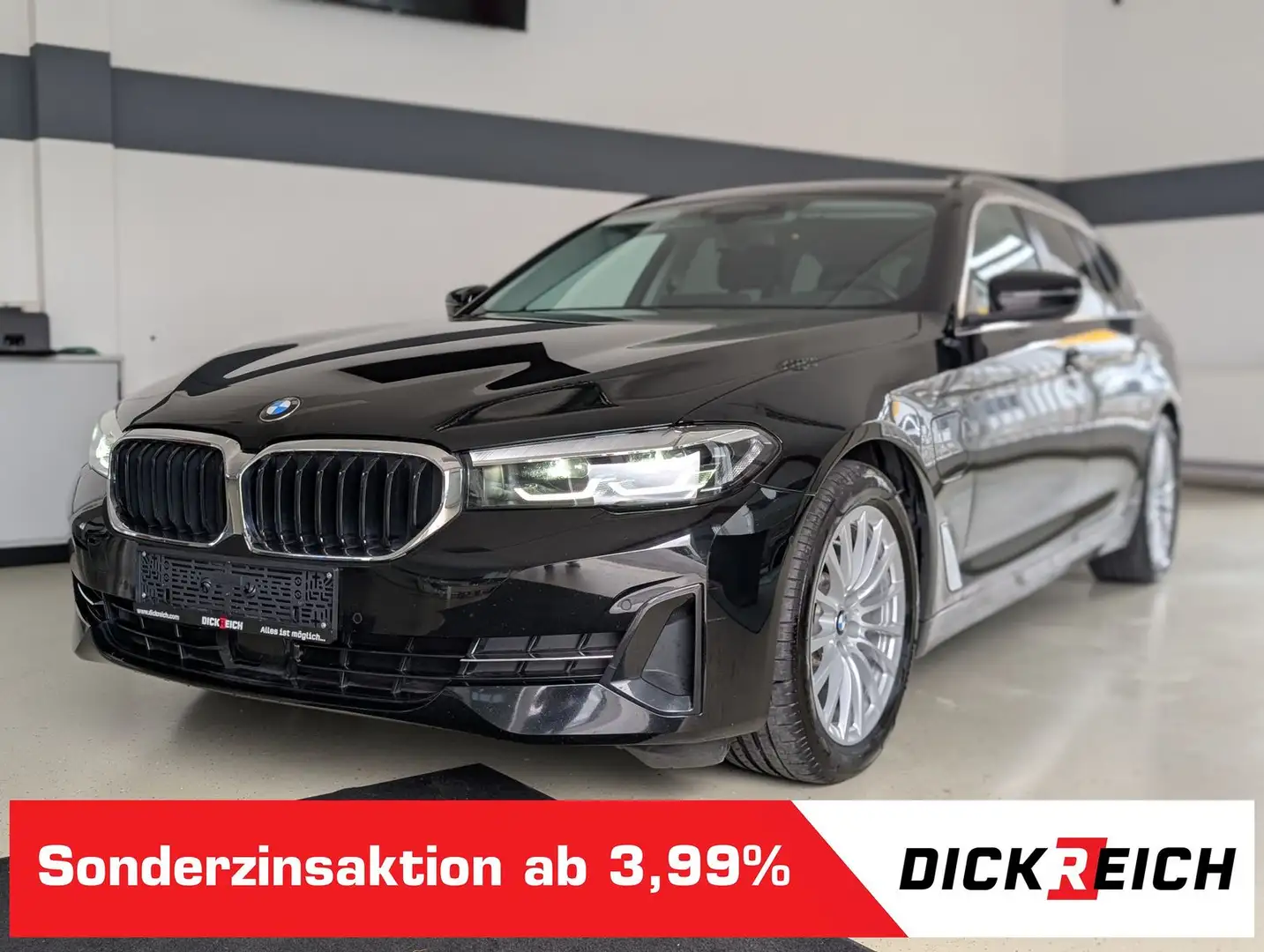 BMW 530 e Business ACC LED AHK PANO H&K KAM LEDER Schwarz - 1