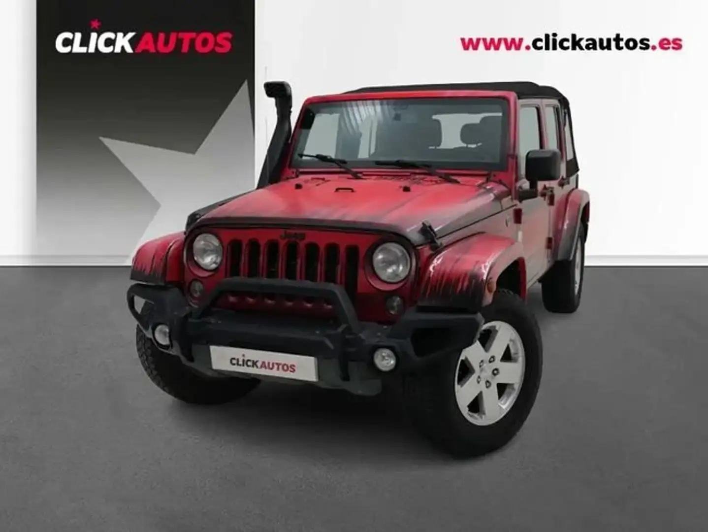 Jeep Wrangler 2.8 CRD 200CV Sport auto techo lona Rojo - 1