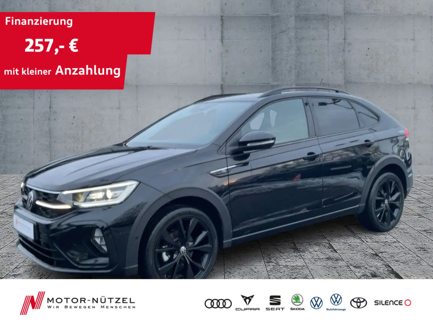 Volkswagen Taigo 1.5TSI DSG R-LINE BLACK MATRIX+NAV+ACC+APP Schwarz - 1