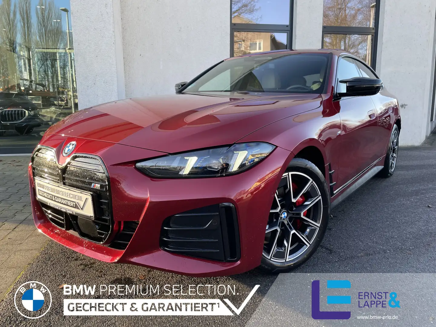 BMW i4 M50 xD M Sport Pro || H&K AHK ACC eSitze Rot - 1