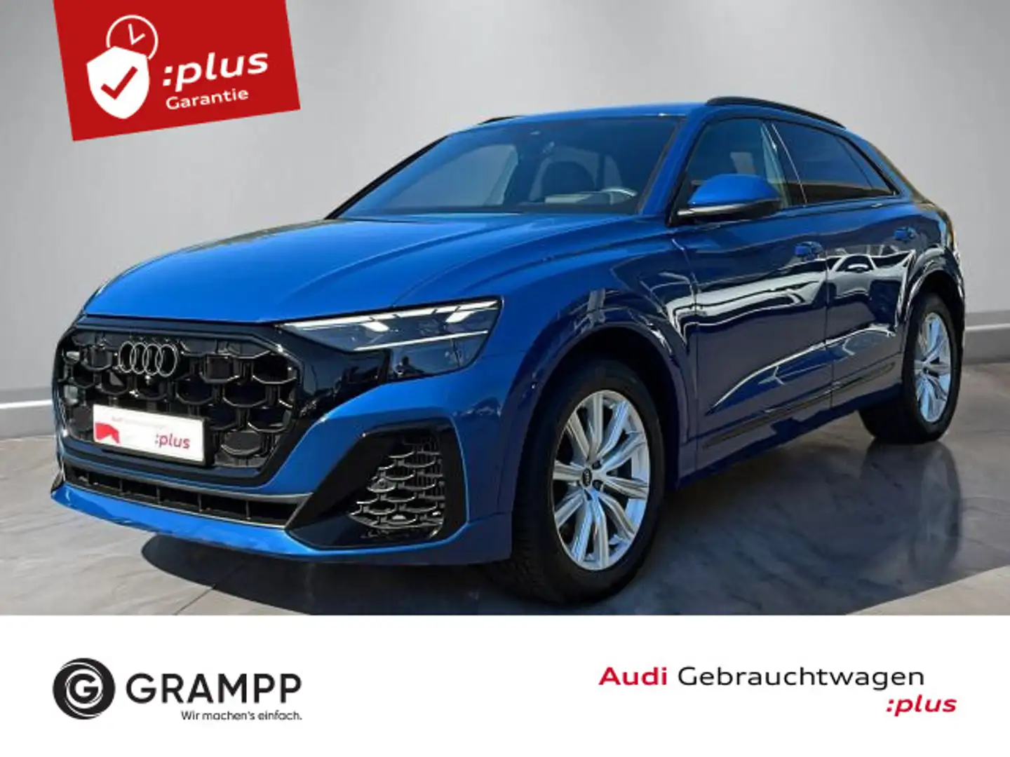 Audi Q8 55 TFSI +S-LINE+ADAPAIR+AHK+PANO+OPTIK+360°+ Blau - 1