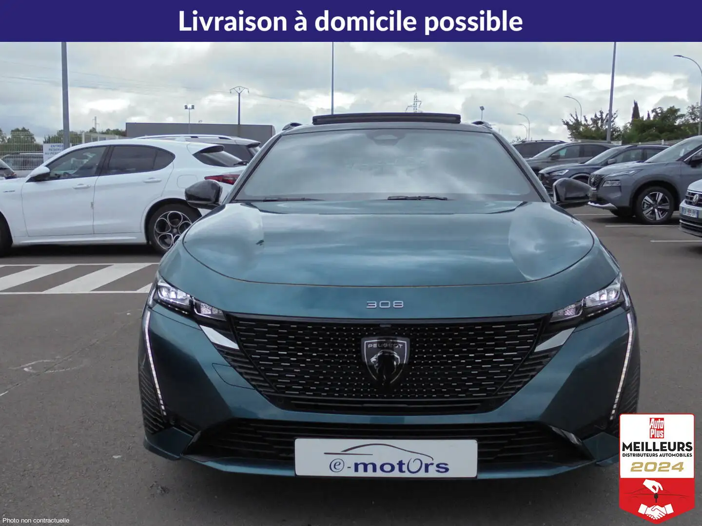 Peugeot 308 Hybrid 136 e-DCS6 Style Blanc - 2