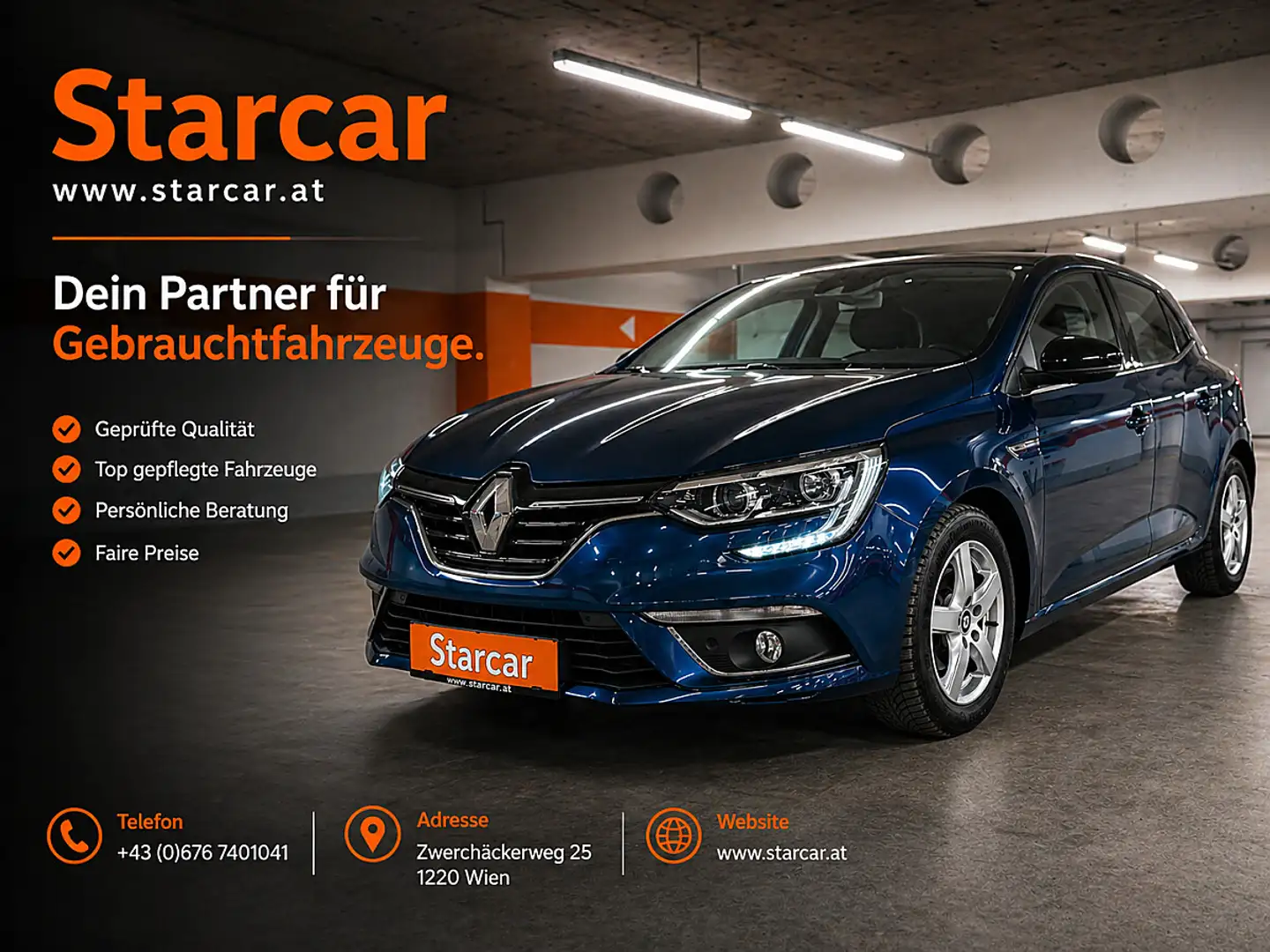 Renault Megane Mégane Limited Blue dCi 115 *KLIMA*PDC*SERVICEH... Blau - 1