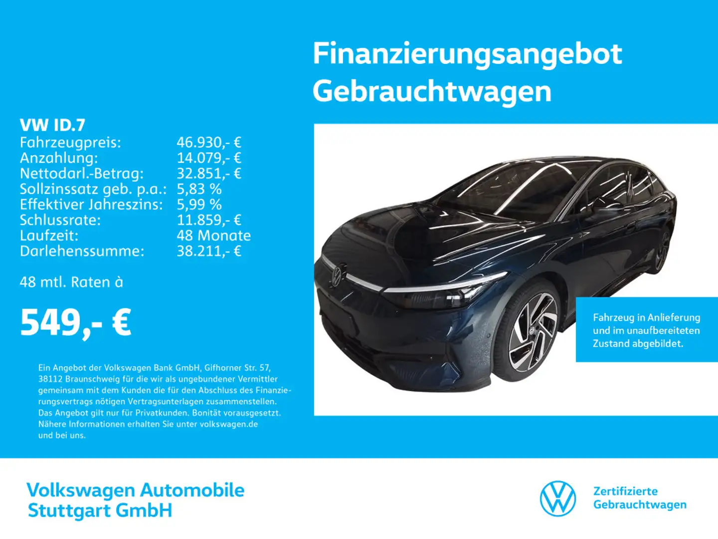 Volkswagen ID.7 Tourer Pro Blau - 1