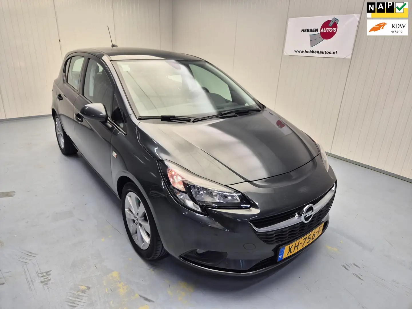 Opel Corsa 1.4 Favourite Navi Airco Cruise Control Alu Velgen Gris - 1