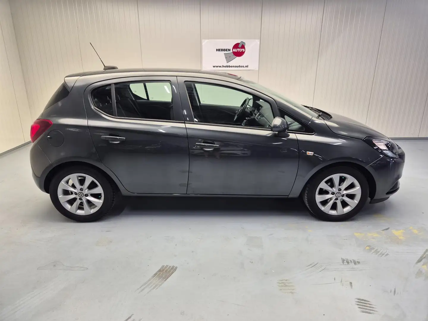 Opel Corsa 1.4 Favourite Navi Airco Cruise Control Alu Velgen Gris - 2