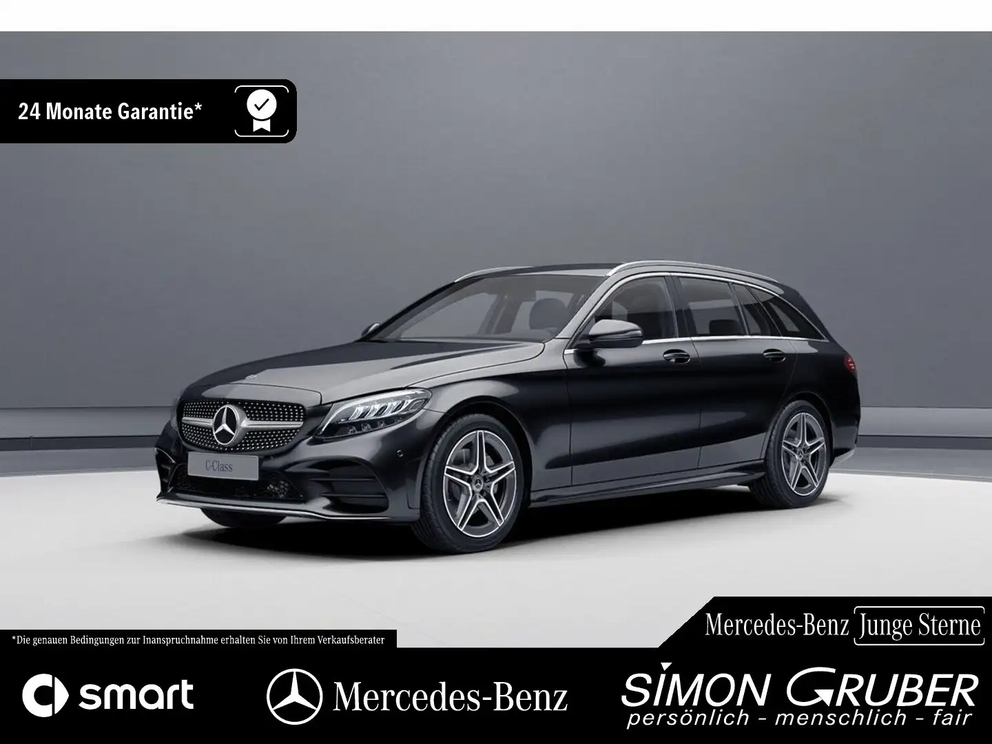 Mercedes-Benz C 220 Td 4Matic AMG Line Allrad Navi LED Ambient Schwarz - 1