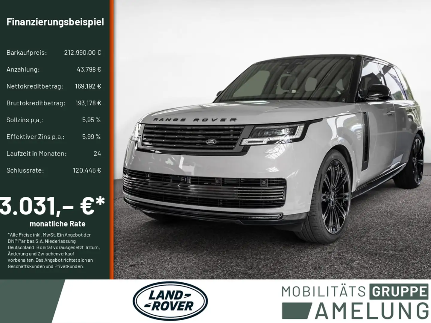 Land Rover Range Rover P615 SV Neupreis:256.890 Euro AHK Grau - 1