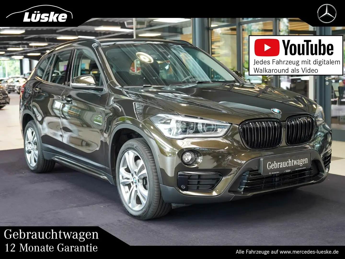 BMW X1 X1 sDrive20d Sport Line LED Anhängekupplung DAB Hnědá - 1