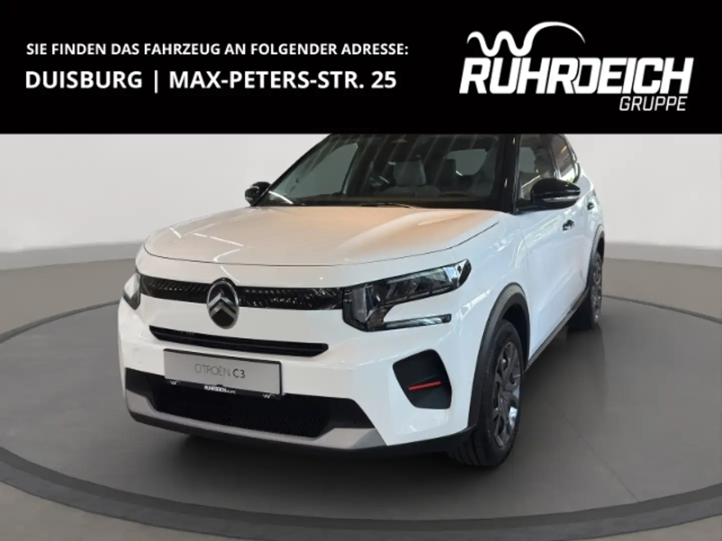 Citroen C3 Turbo 100 MAX Winterp. HUD Navi LED Apple CarPlay Bianco - 1