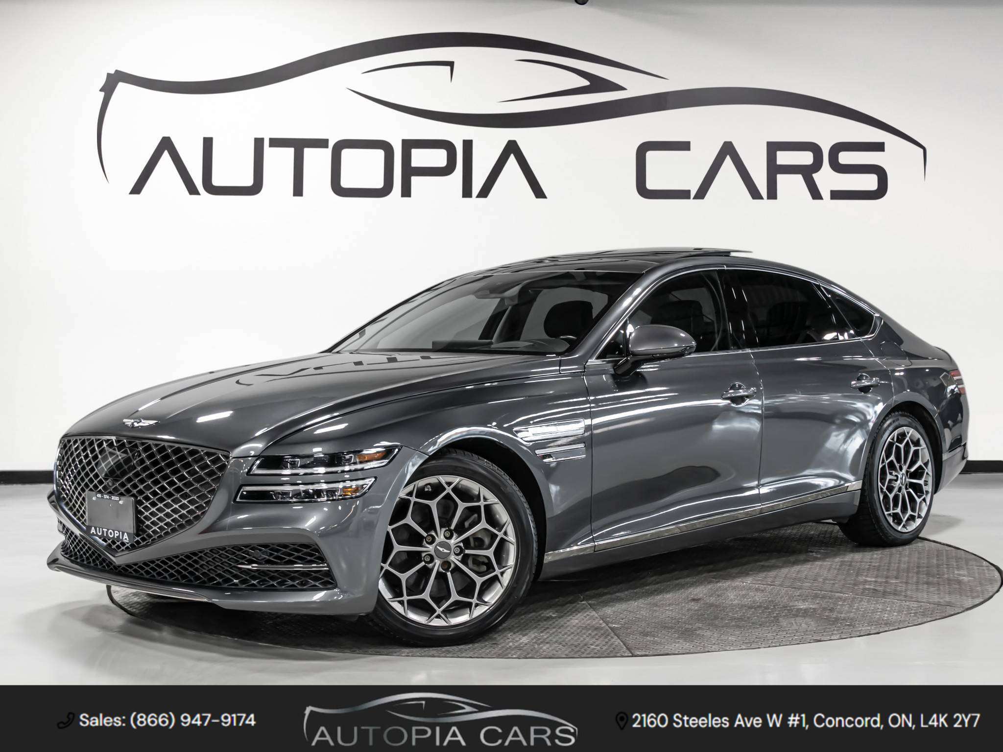 2021 Genesis G80 2.5T ADVANCED AWD HEADS UP BILND SPOTS NAVI