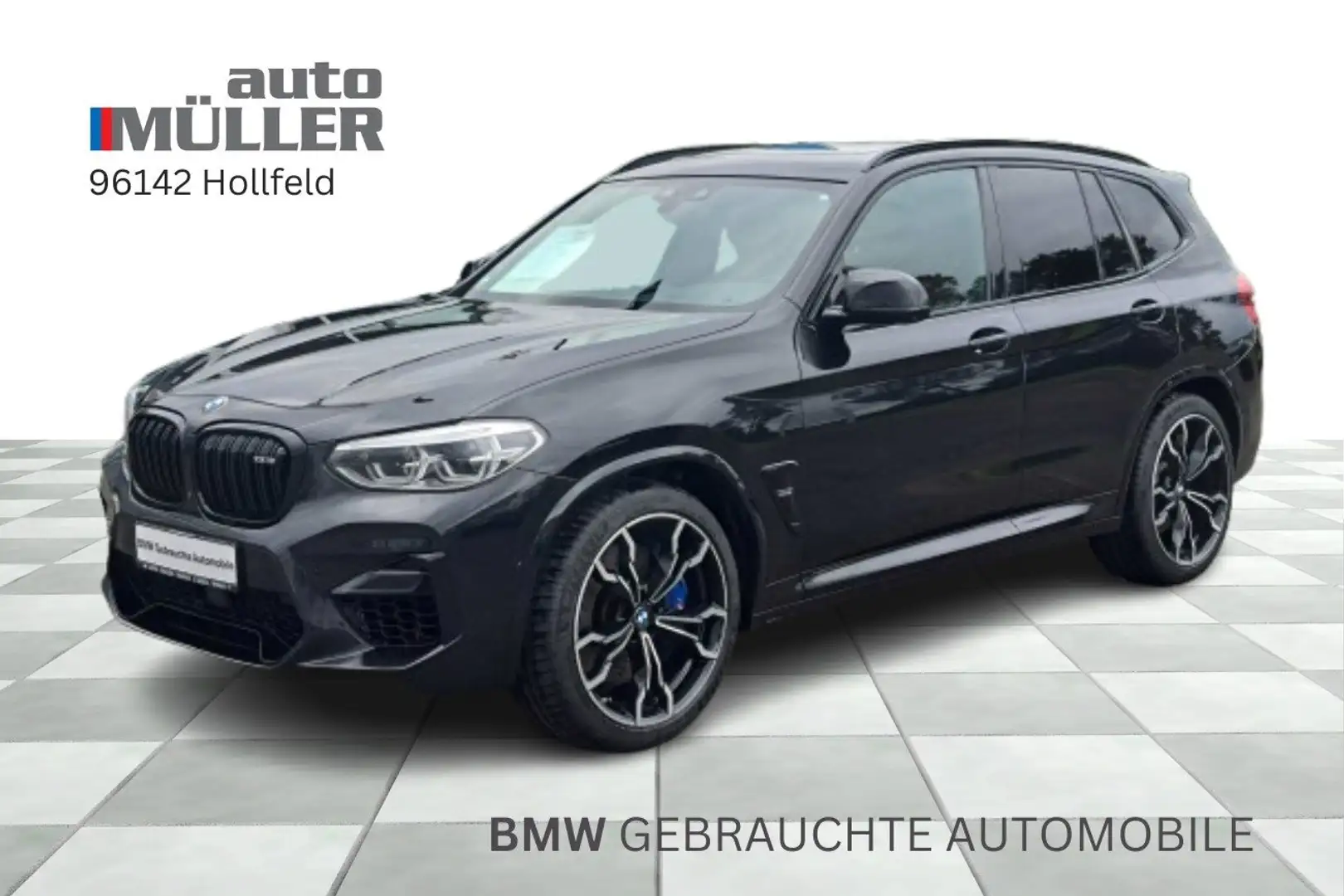 BMW X3 M Competition Head Up HK HiFi Pano Shz vo.+hi. LED D Zwart - 1