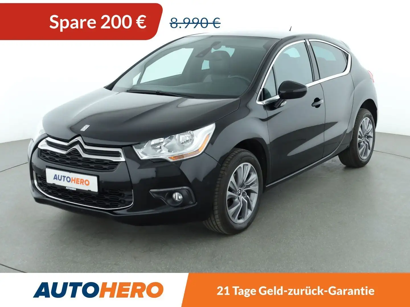 Citroen DS4 1.6 e-HDi SoChic Aut.*TEMPO*PDC* Zwart - 1
