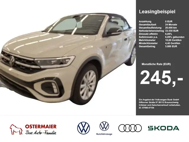 Volkswagen T-Roc Cabriolet R LINE EDITION KARMANN 1.5TSI 150PS DSG