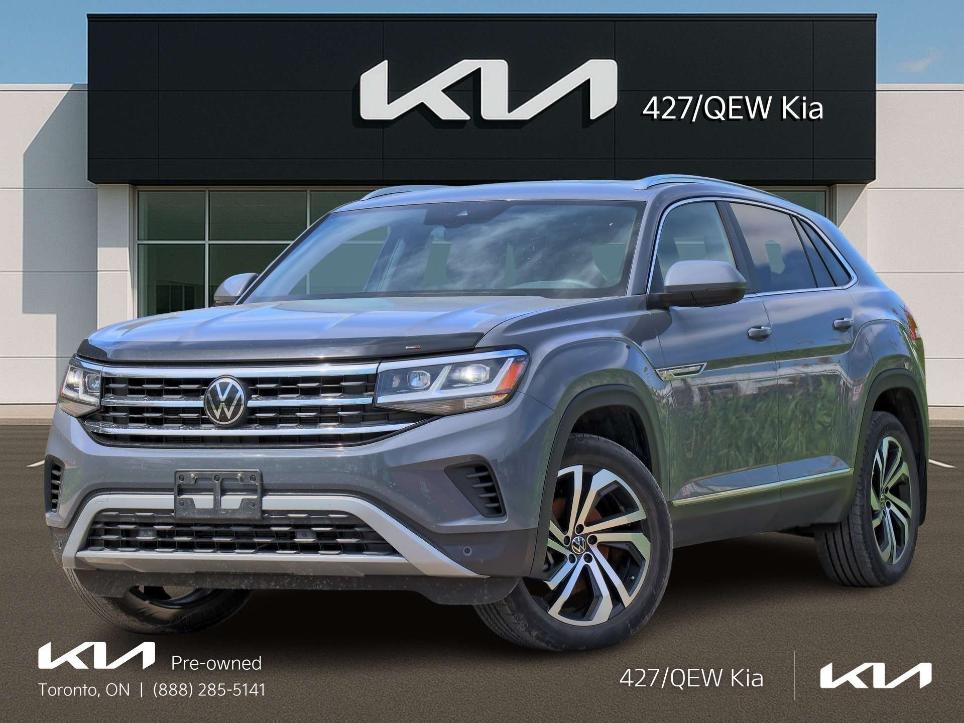 Gray 2023 Volkswagen Atlas Cross Sport SUV / Crossover 8-Speed Automatic