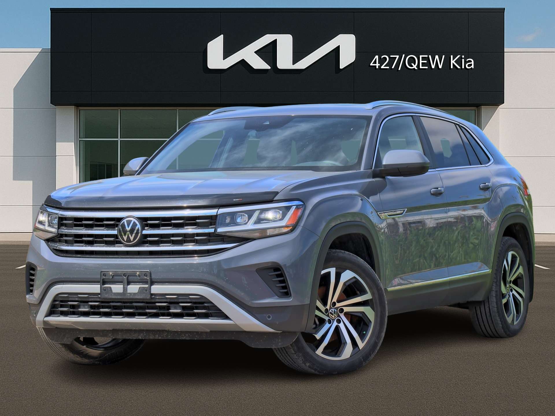 Gray 2023 Volkswagen Atlas Cross Sport SUV / Crossover 8-Speed Automatic
