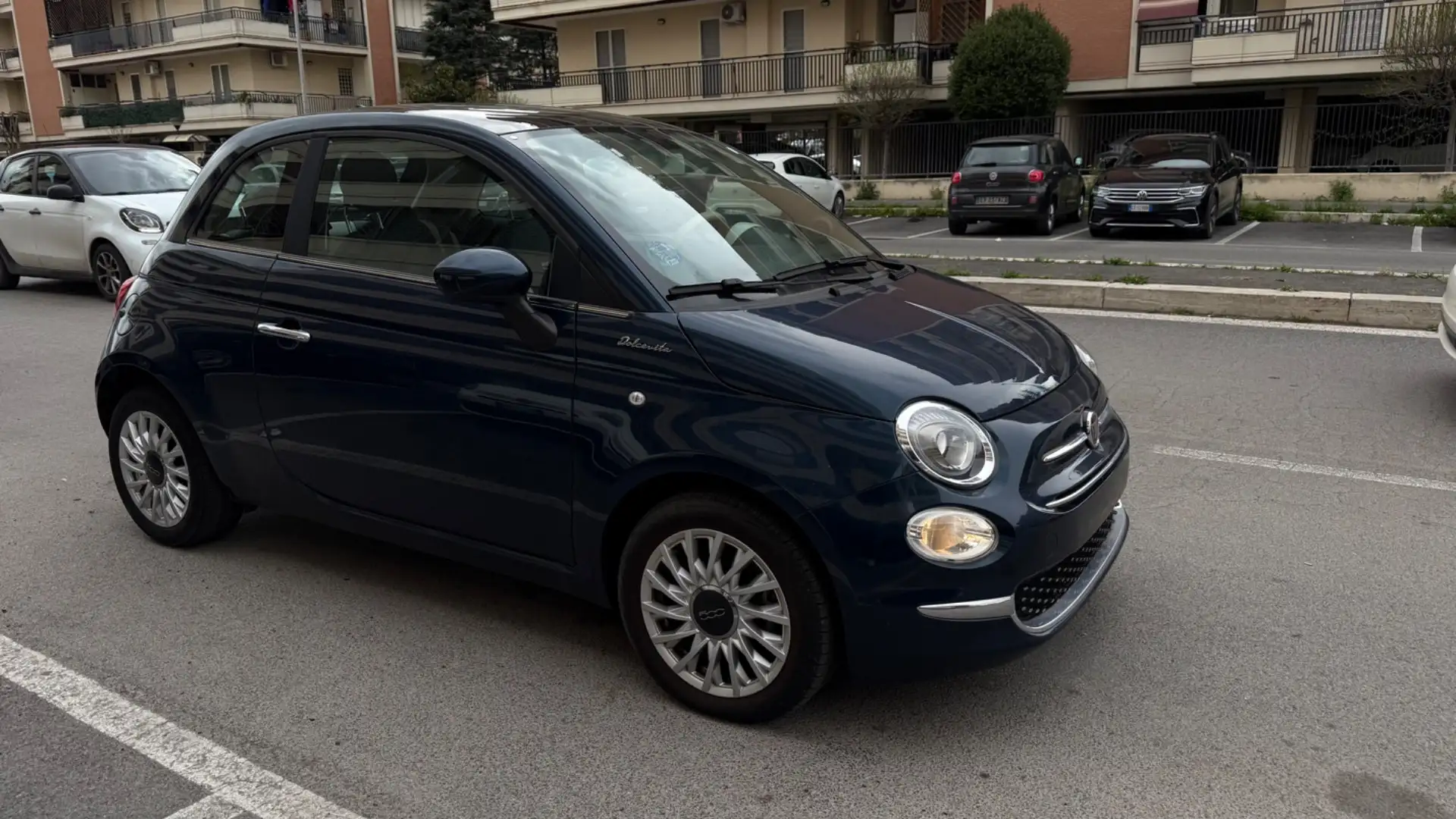 Fiat 500 1.0 Hybrid Dolcevita LED NAVI CLIMA AUTOMATICO PAN Albastru - 2