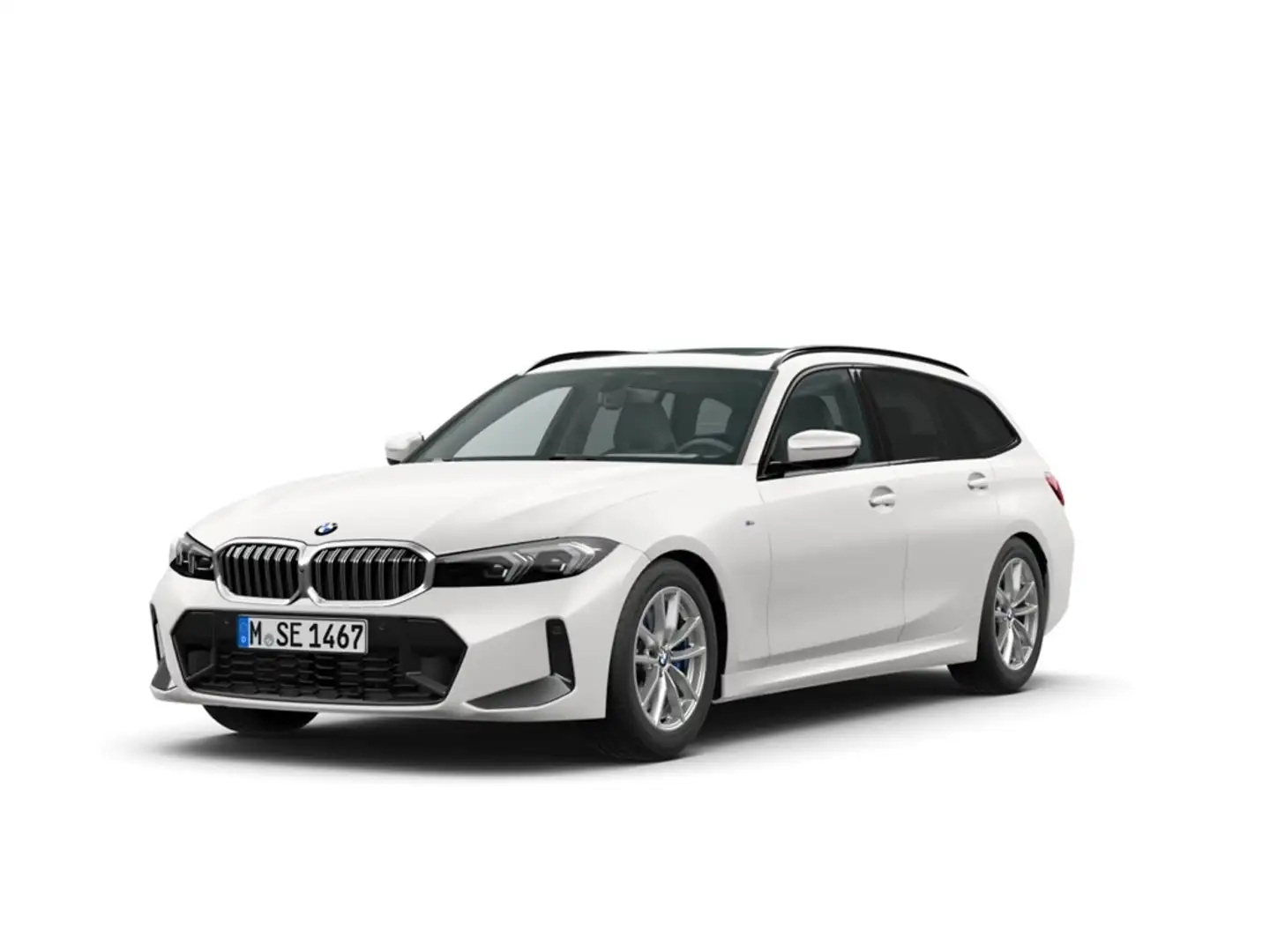 BMW 330 d xDrive Touring M Sport 18''LC PROF AHK PANO ACC Weiß - 1