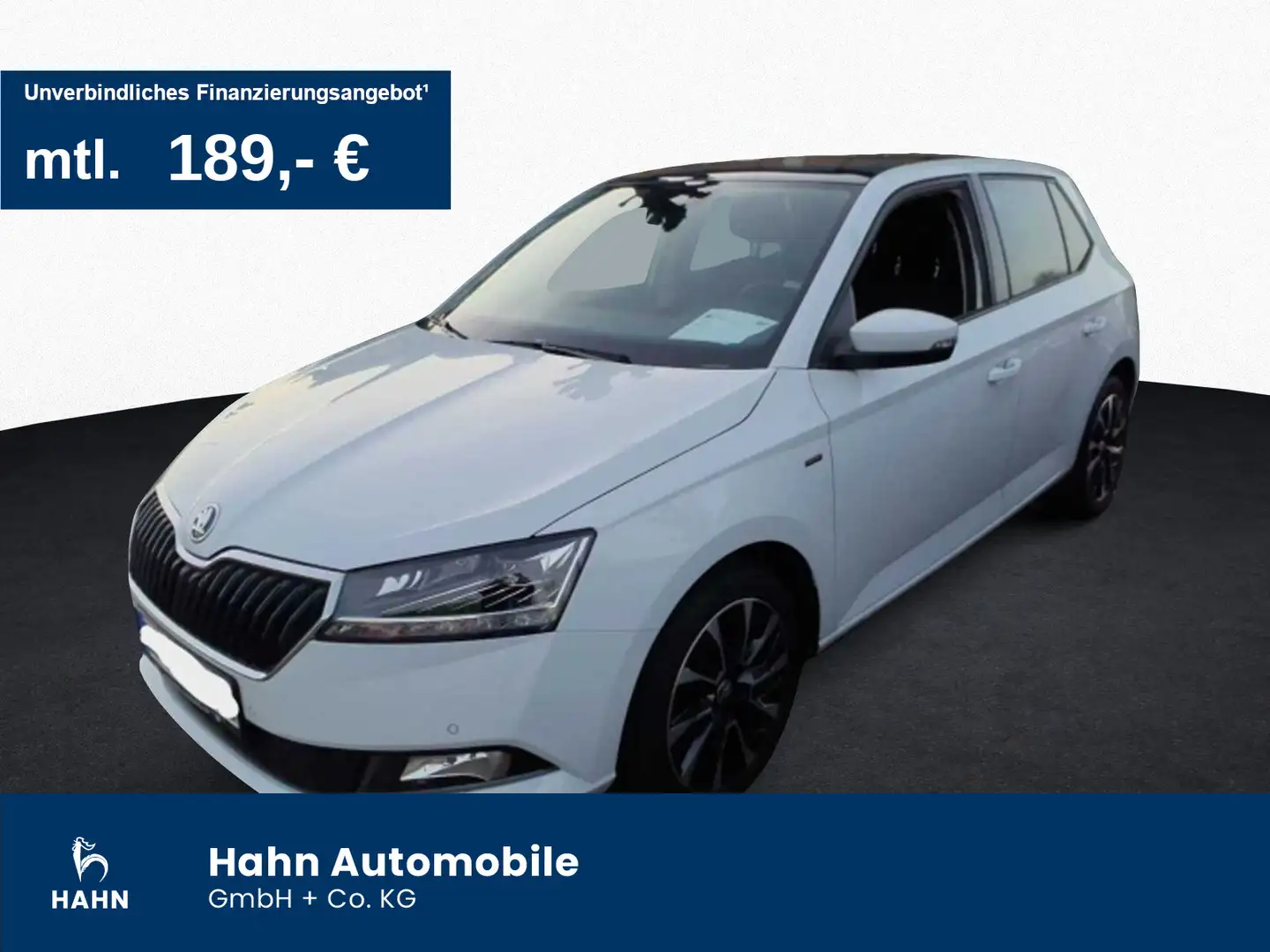 Skoda Fabia 1.0TSI Drive ACC Navi LED Pano SHZ Cam DAB Weiß - 1