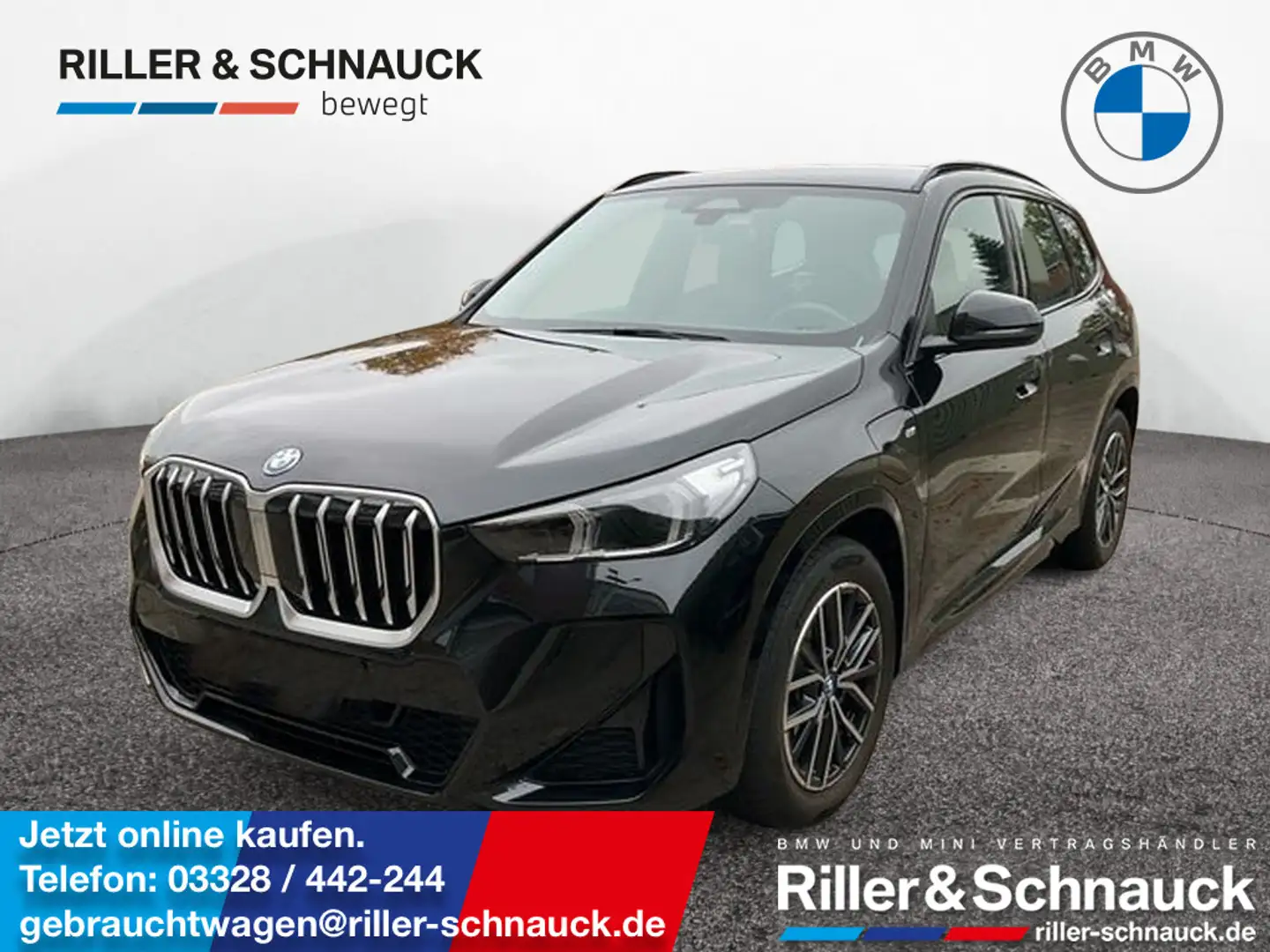 BMW X1 25 e xDrive M Sport LED+NAVI+KAM+SHZG Schwarz - 1