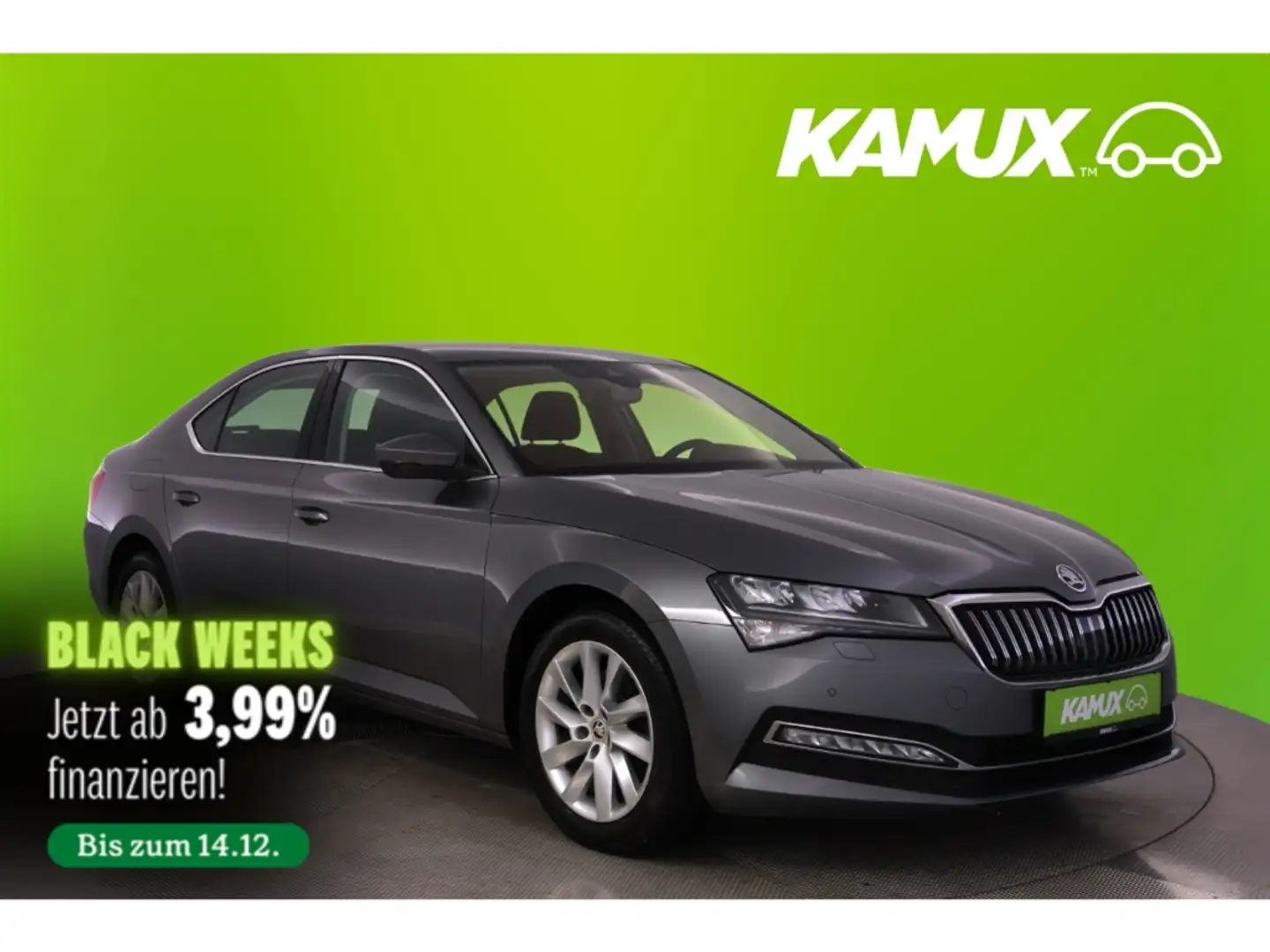 Skoda Superb 2.0TDI Lim.DSG Style+LED+VIRTUAL+NAVI+AHK Grau - 1