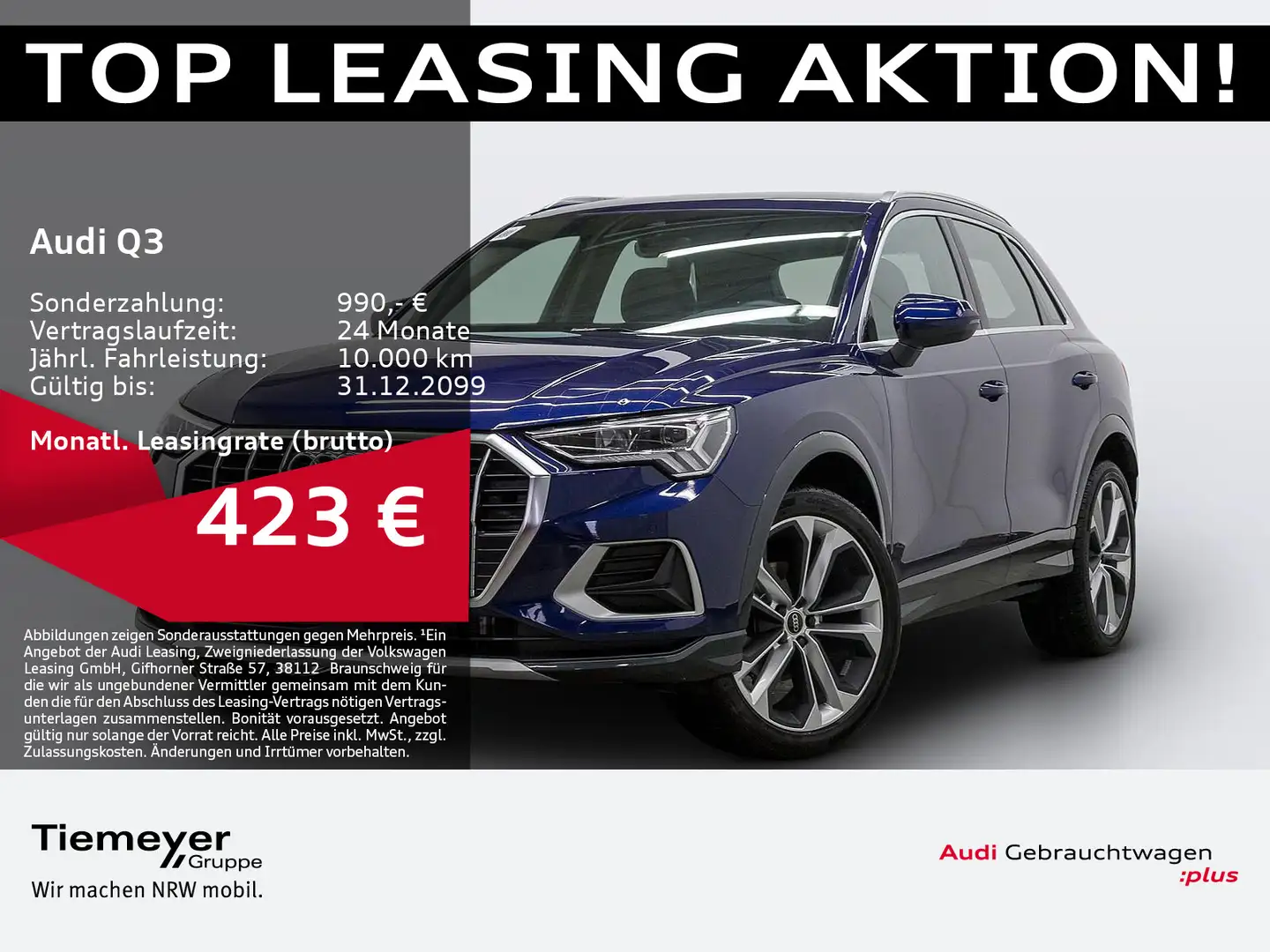 Audi Q3 35 TFSI S LINE LM20 ALCANTARA LED Blau - 1