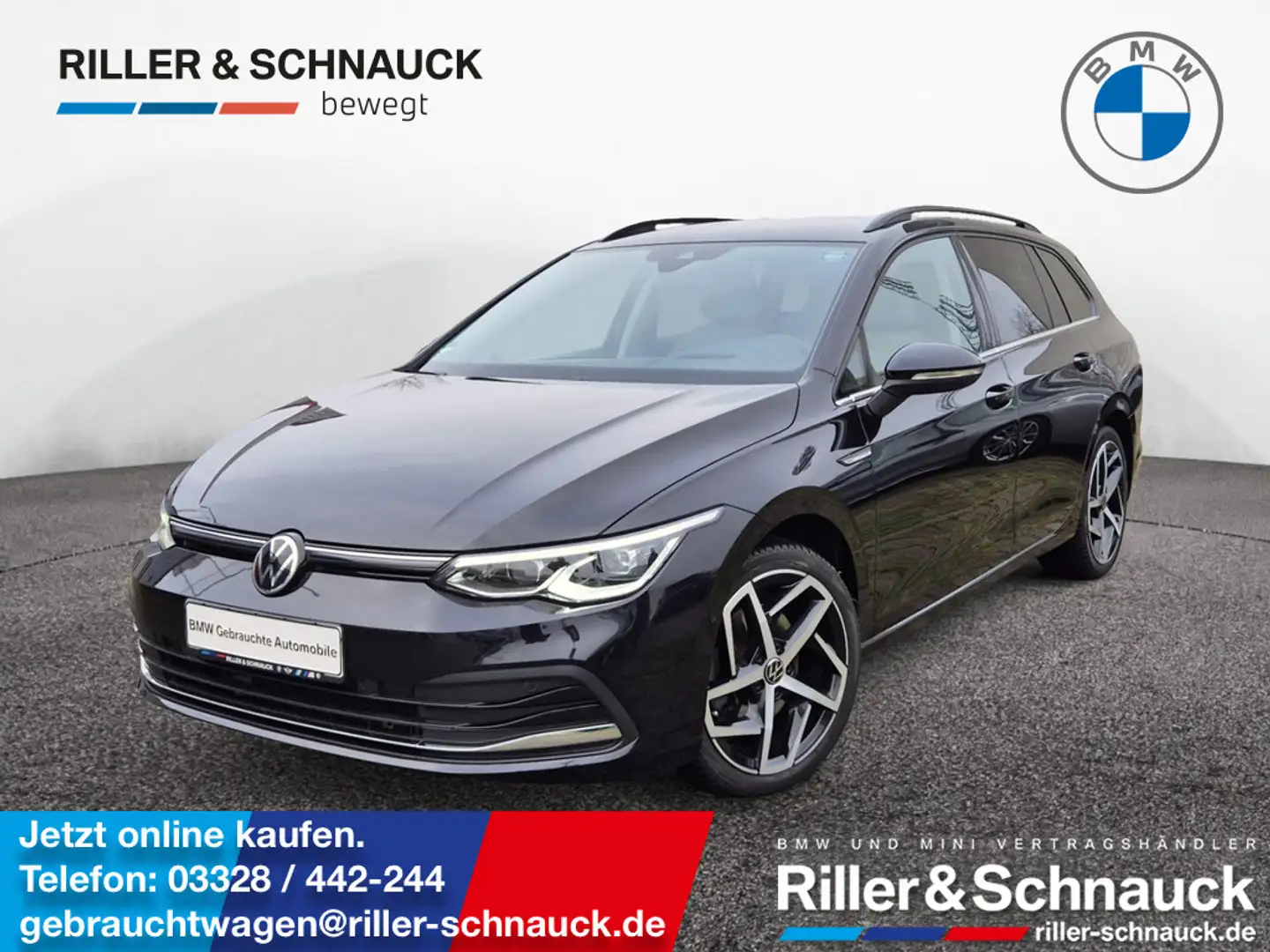 Volkswagen Golf VIII Variant 2.0 TDI Style MATRIX+ACC+HU Schwarz - 1