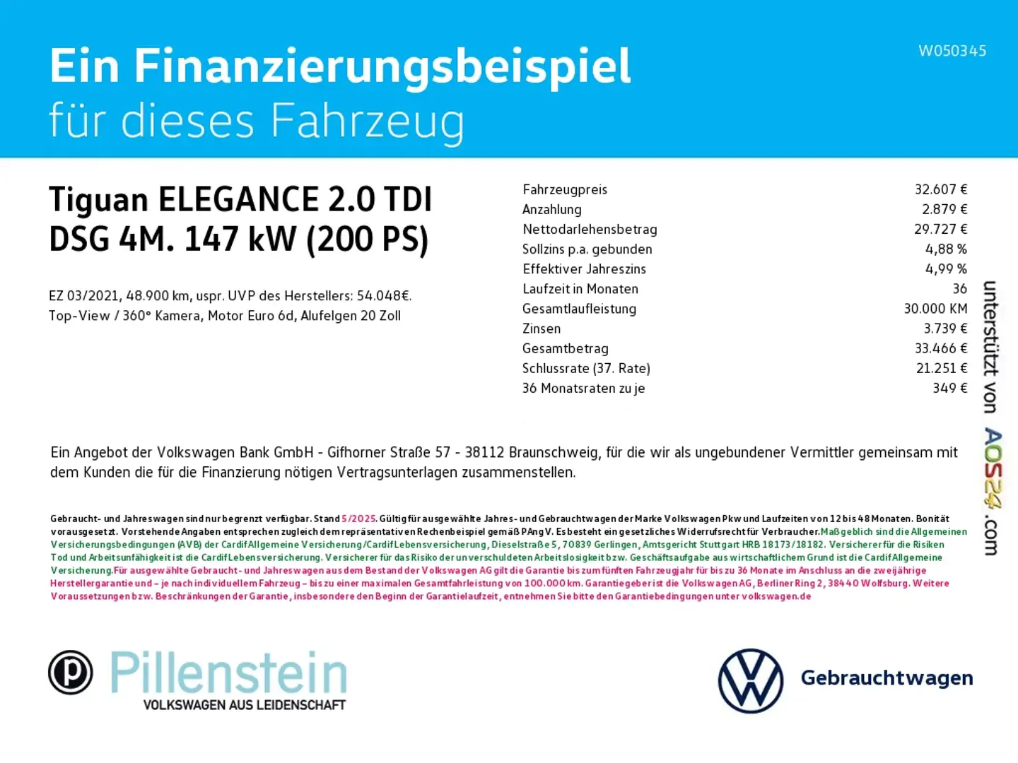 Volkswagen Tiguan ELEGANCE 2.0 TDI DSG 4M. IQ.LIGHT AHK NAVI ACC Noir - 2