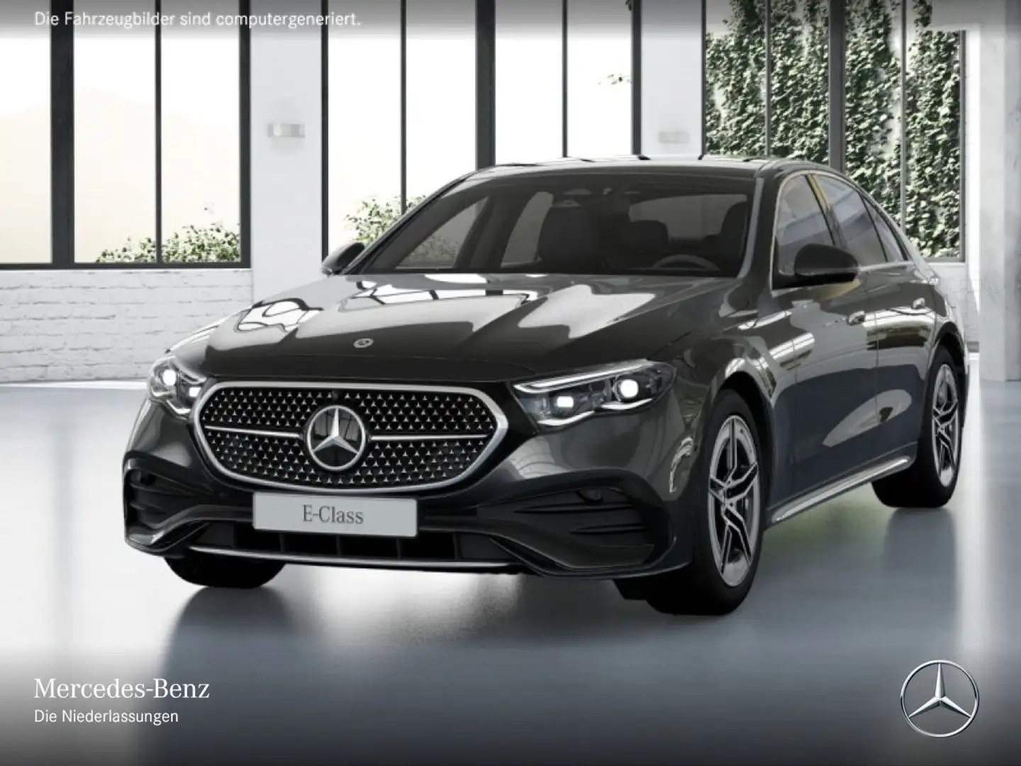 Mercedes-Benz E 300 e Hybrid AMG 360° Pano Burmester Distr. PTS Grau - 2