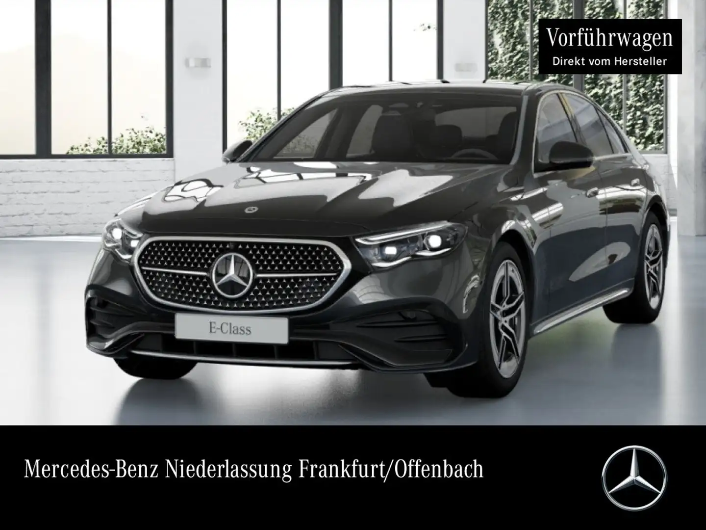 Mercedes-Benz E 300 e Hybrid AMG 360° Pano Burmester Distr. PTS Grau - 1