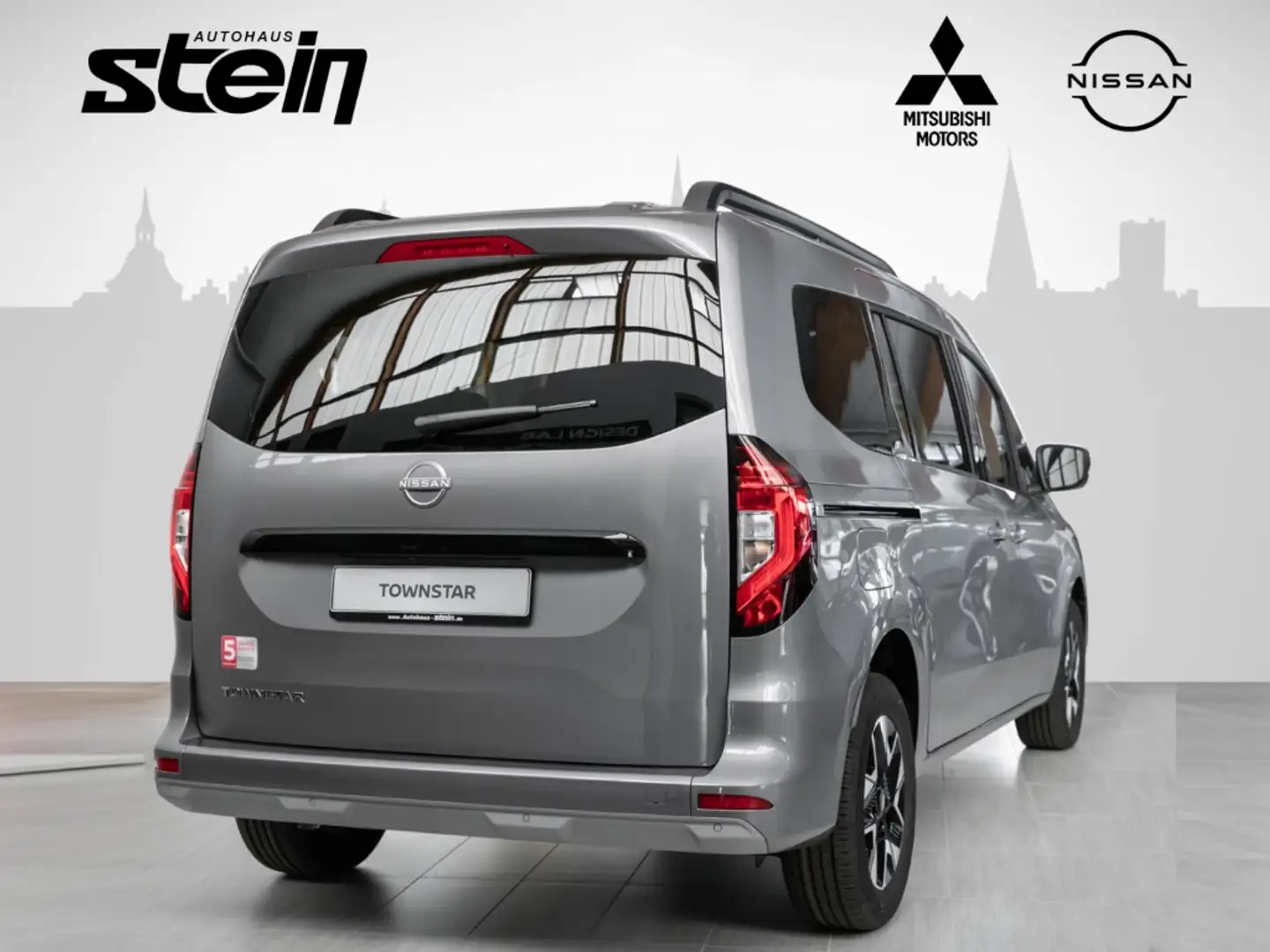 Nissan Townstar Kombi L2 Tekna DIG-T 130 2-Zonen Klima Grijs - 2
