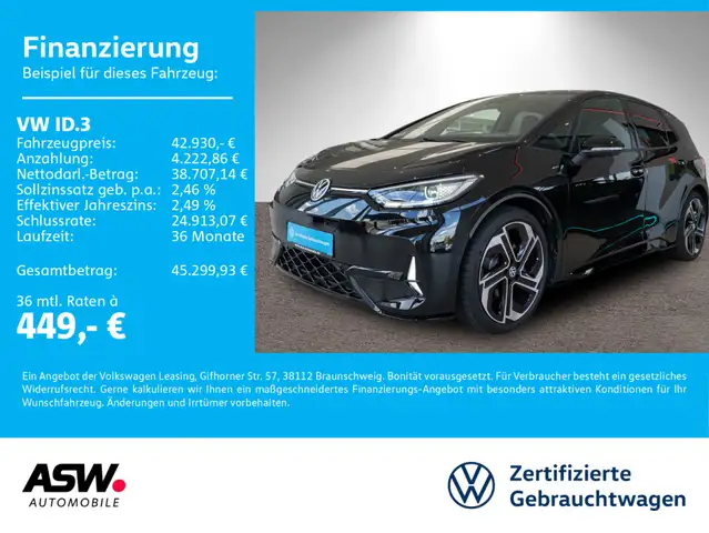 Volkswagen ID.3 GTX Harman&Kardon PANO HUD WÄPU RFK ACC SHZ