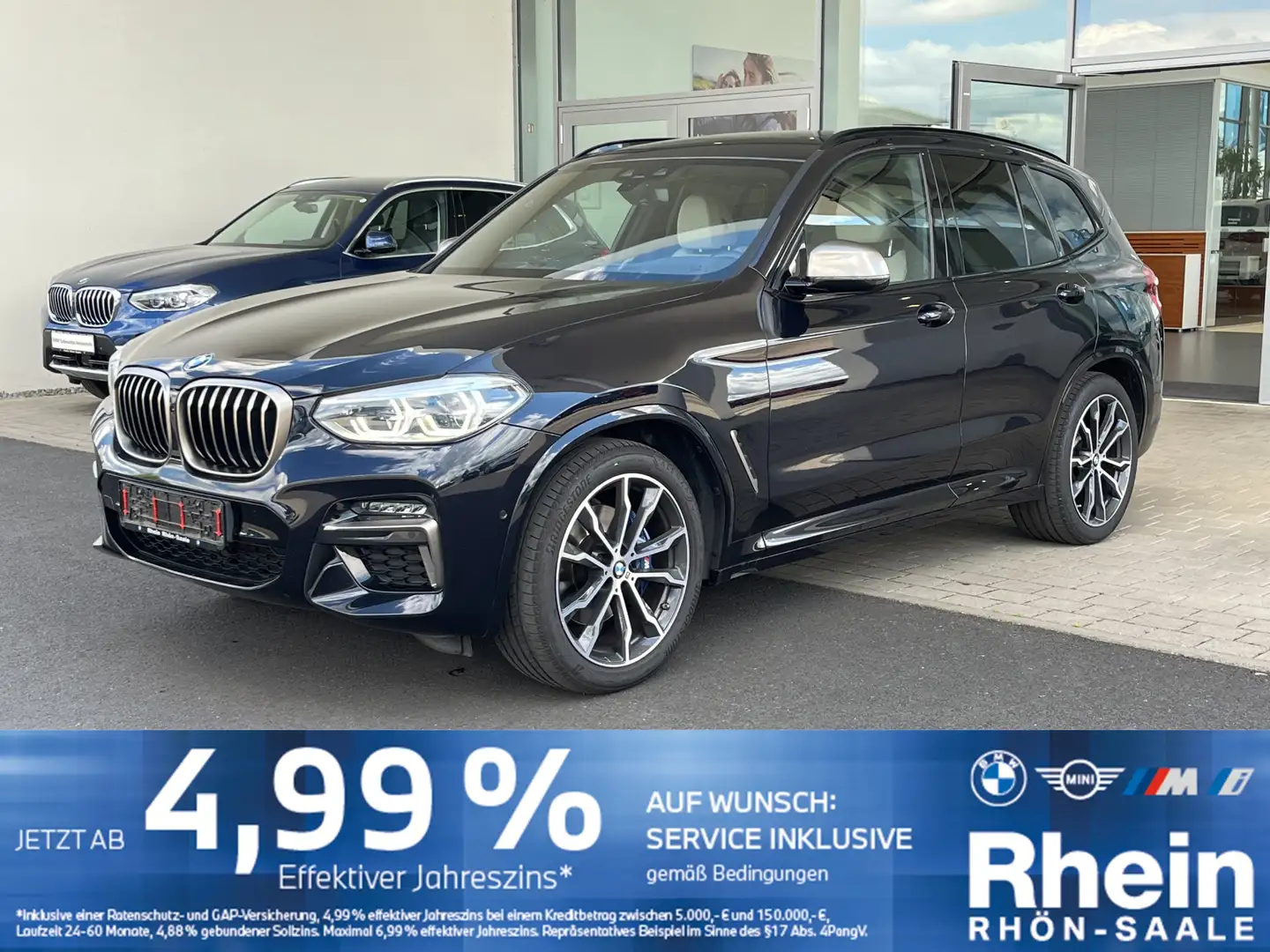 BMW X3 M 40i Navi.Leder.HUD.LED.Hifi.DriveA.AHK.Pano. Nero - 1