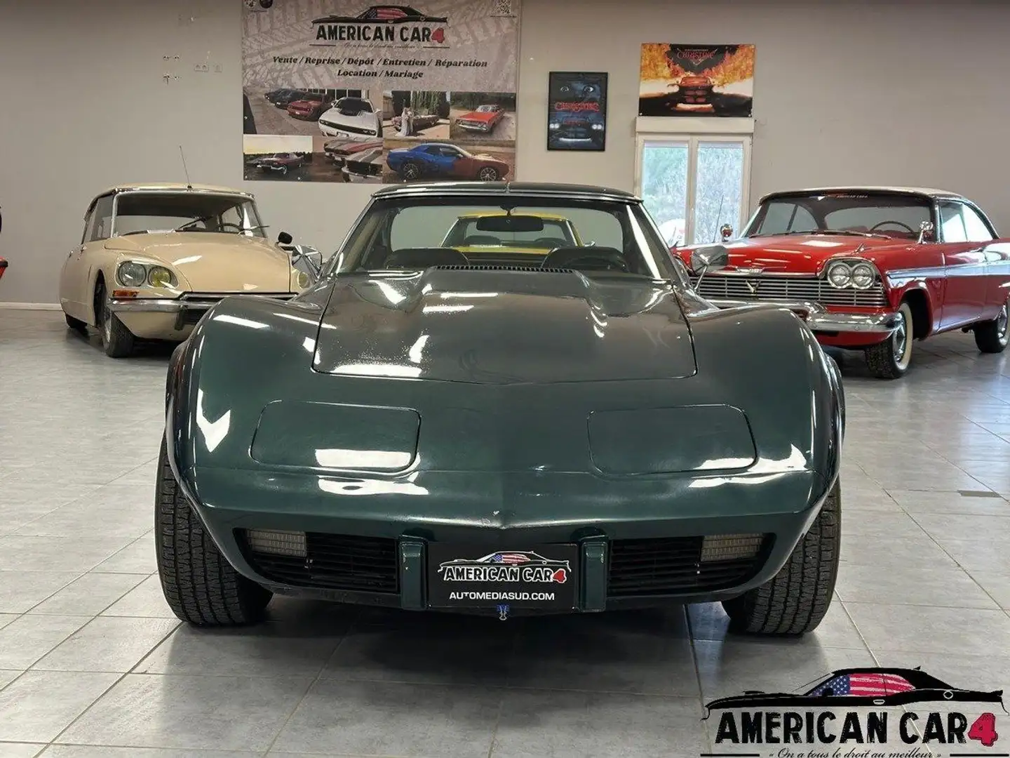 Chevrolet Corvette C3 Stingray 1975 - V8 350ci - Boite auto Yeşil - 2