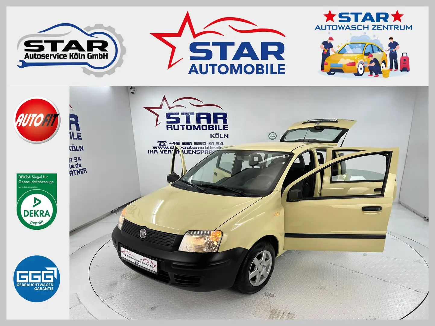 Fiat Panda Panda Active*1,1-40 kW*SERVO*USB*CD*AIRBAG*ABS*EU4 Jaune - 1