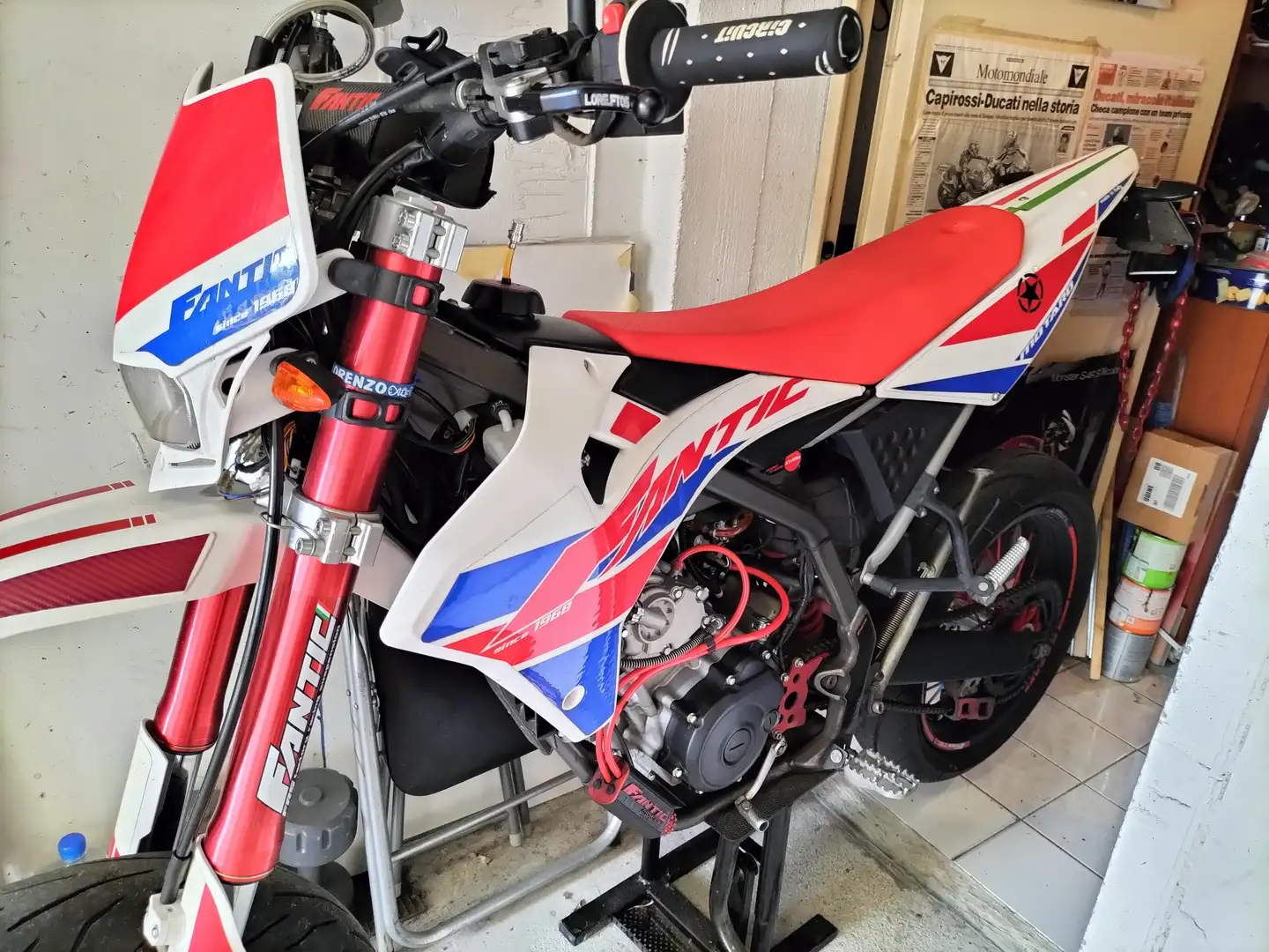 Fantic 125M Motard casa Blanco - 1