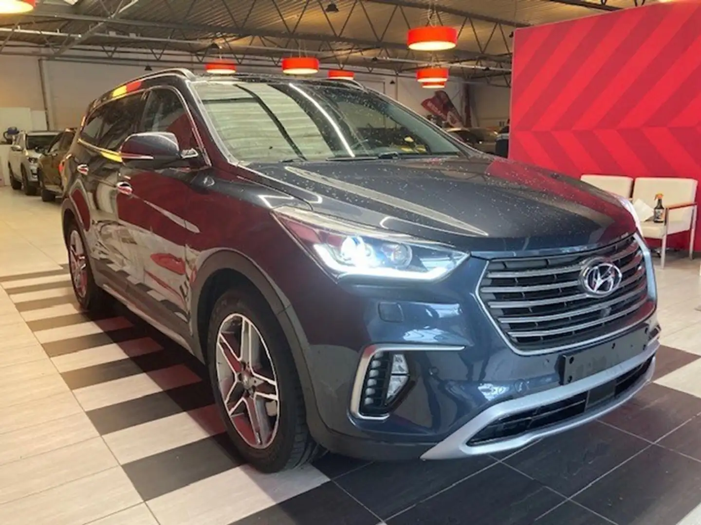 Hyundai Grand Santa Fe 7 PLAATSEN FULL OPTION Bleu - 2