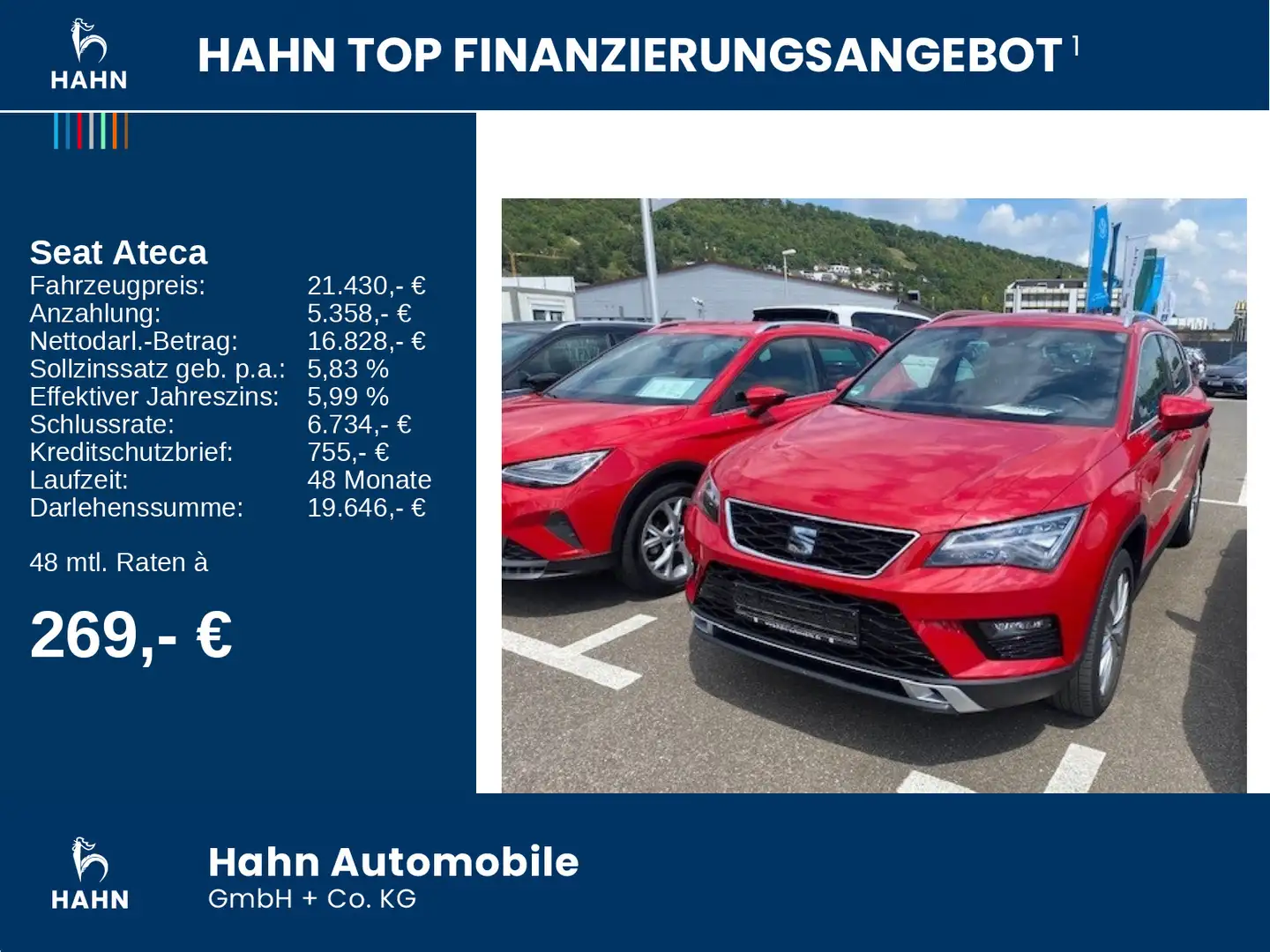 SEAT Ateca 1.5 TSI DSG Xcellence AHK Navi Kamera Rouge - 2